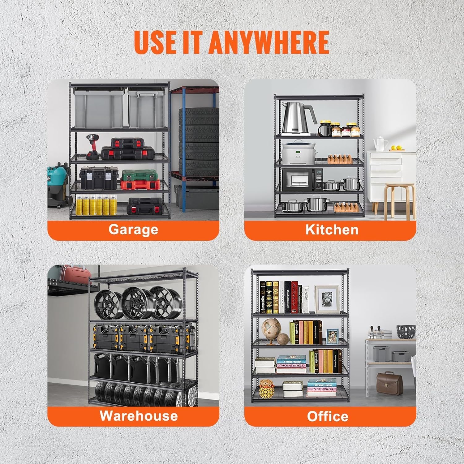 Garvee LYU01PIS-333YGKSV Free-Standing-Shelving - View #6
