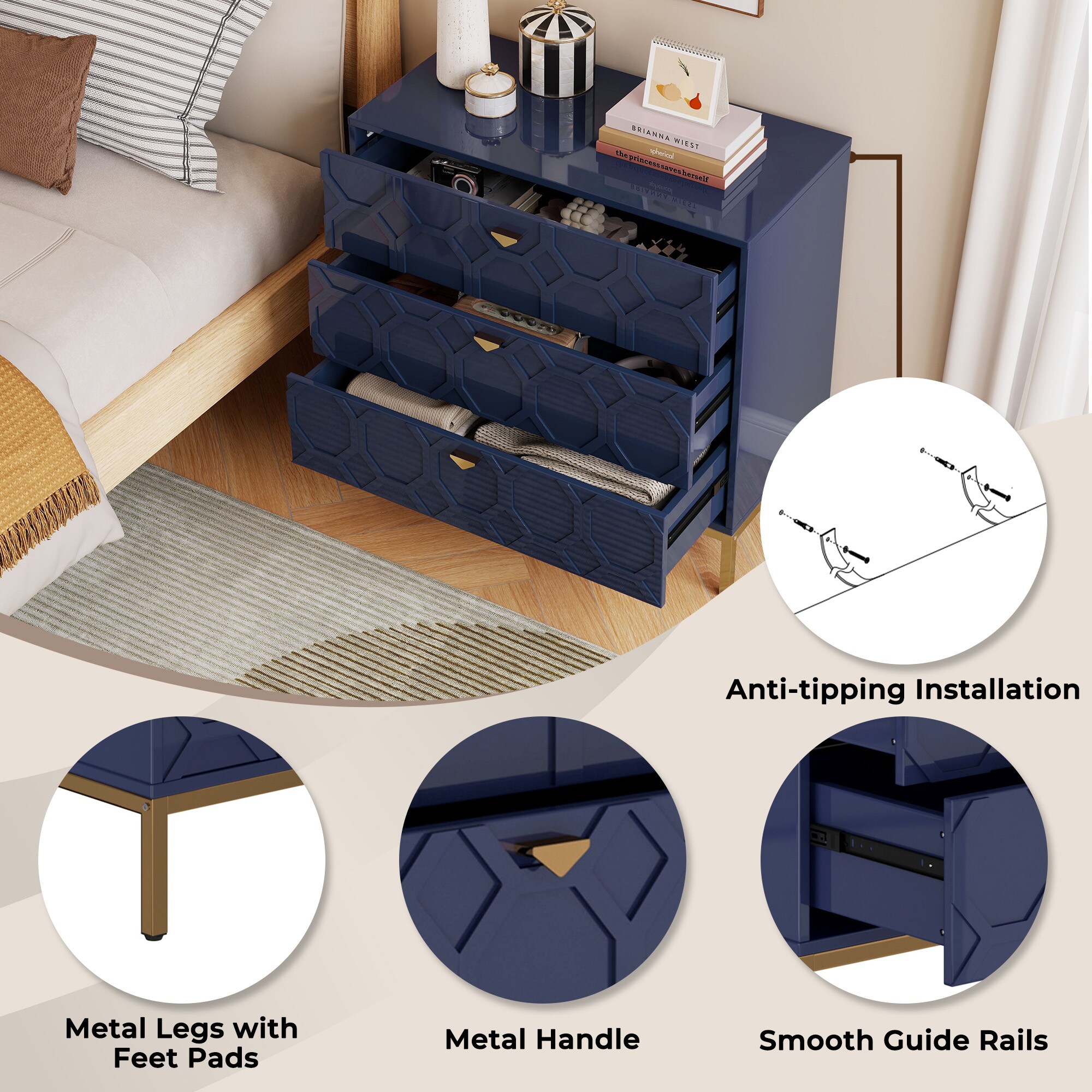 Clihome CL-JH-009014-BL-N dressers - View #11