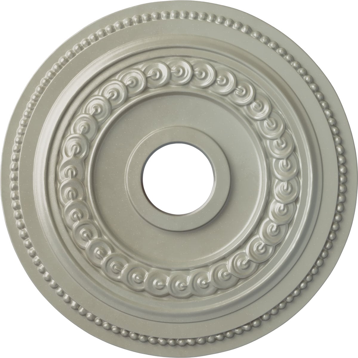 Ekena Millwork CM18OL1FCS Oldham 18-in W x 18-in L Painted Flash Copper Polyurethane Whole Ceiling Medallion