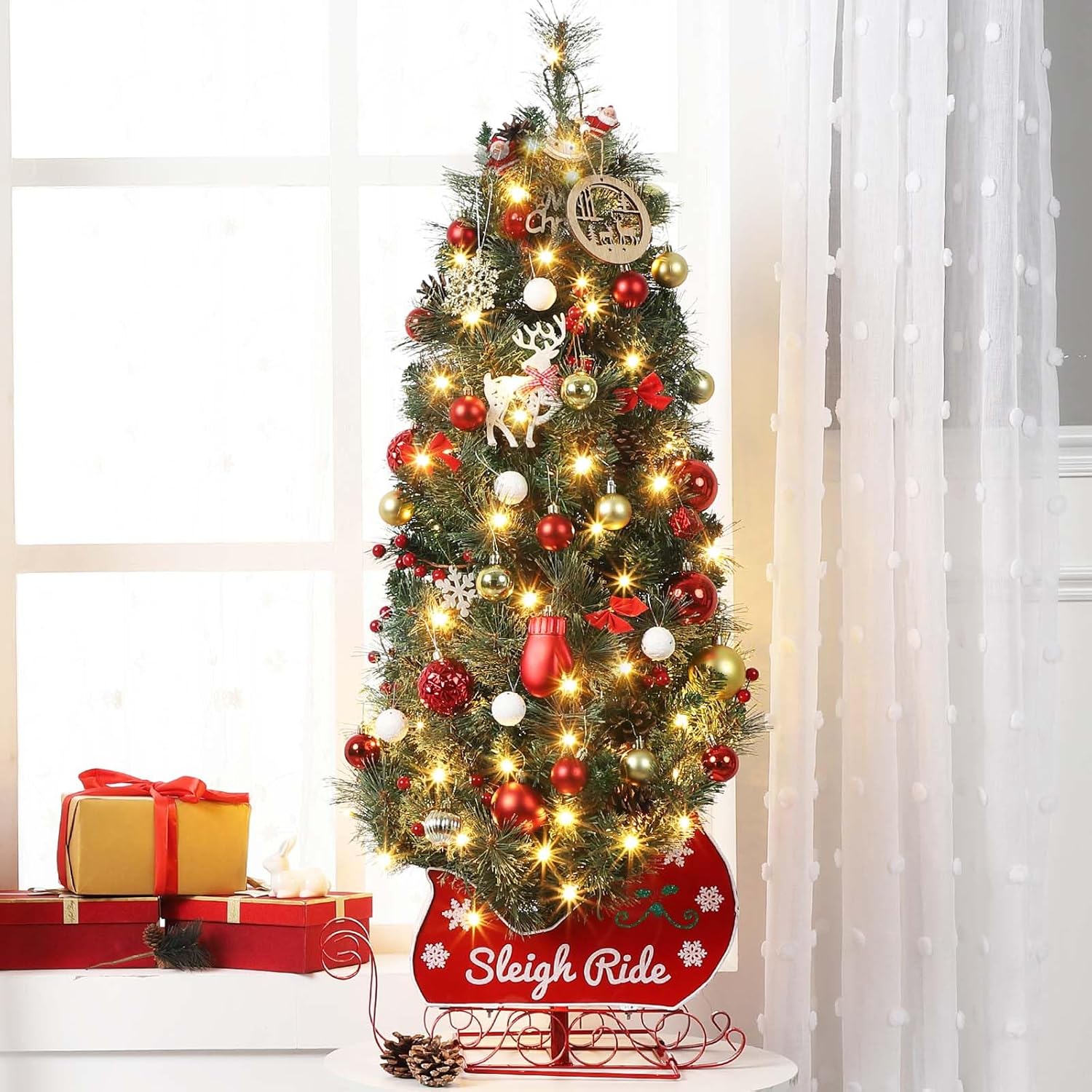 Qeetex DHZ-PHO-0ZGXUYGS Artificial-Christmas-Trees - View #2