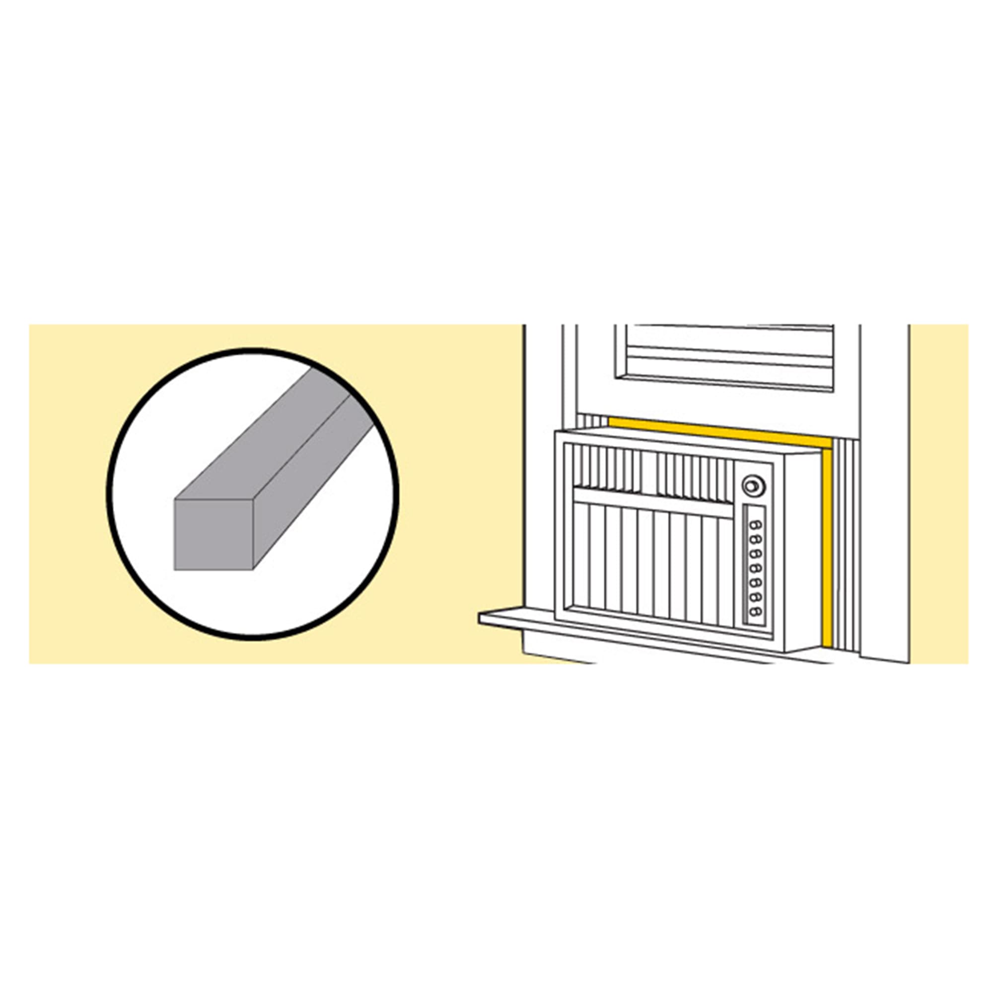 Lefu Open Cell Foam Seal Tape 1 Rolls, 0.38 W X 39 L, Air Conditioner  Side Insulated