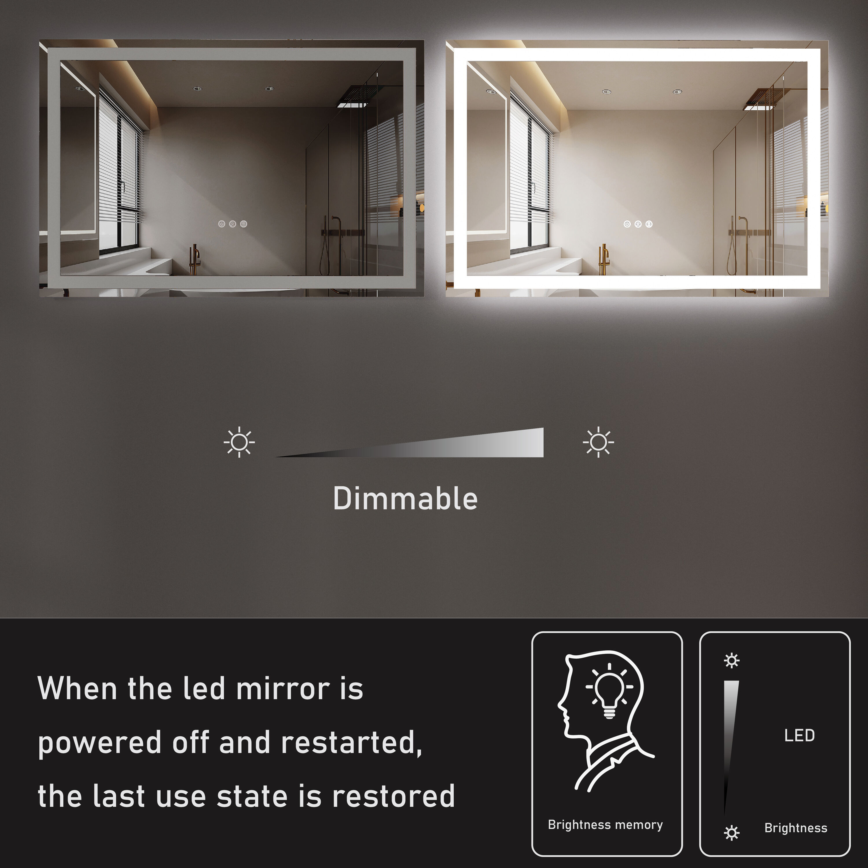 HomLux LMRECTFL3624 Decor-Mirrors - View #6
