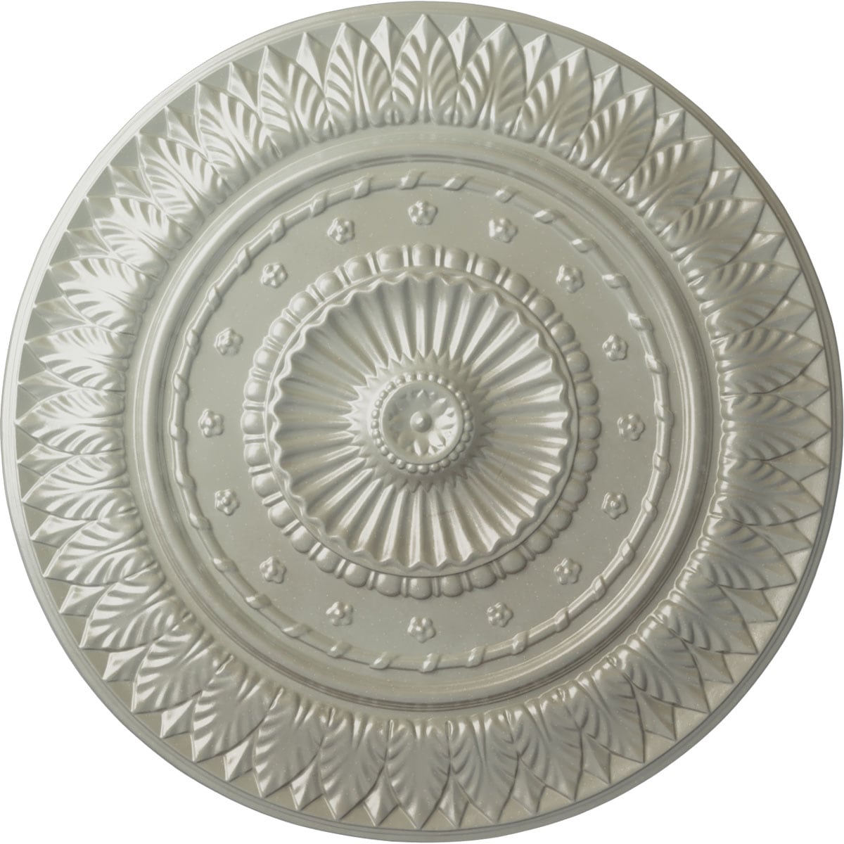 Ekena Millwork CM26CSFCS Christopher 26.625-in W x 26.625-in L Painted Flash Copper Polyurethane Whole Ceiling Medallion
