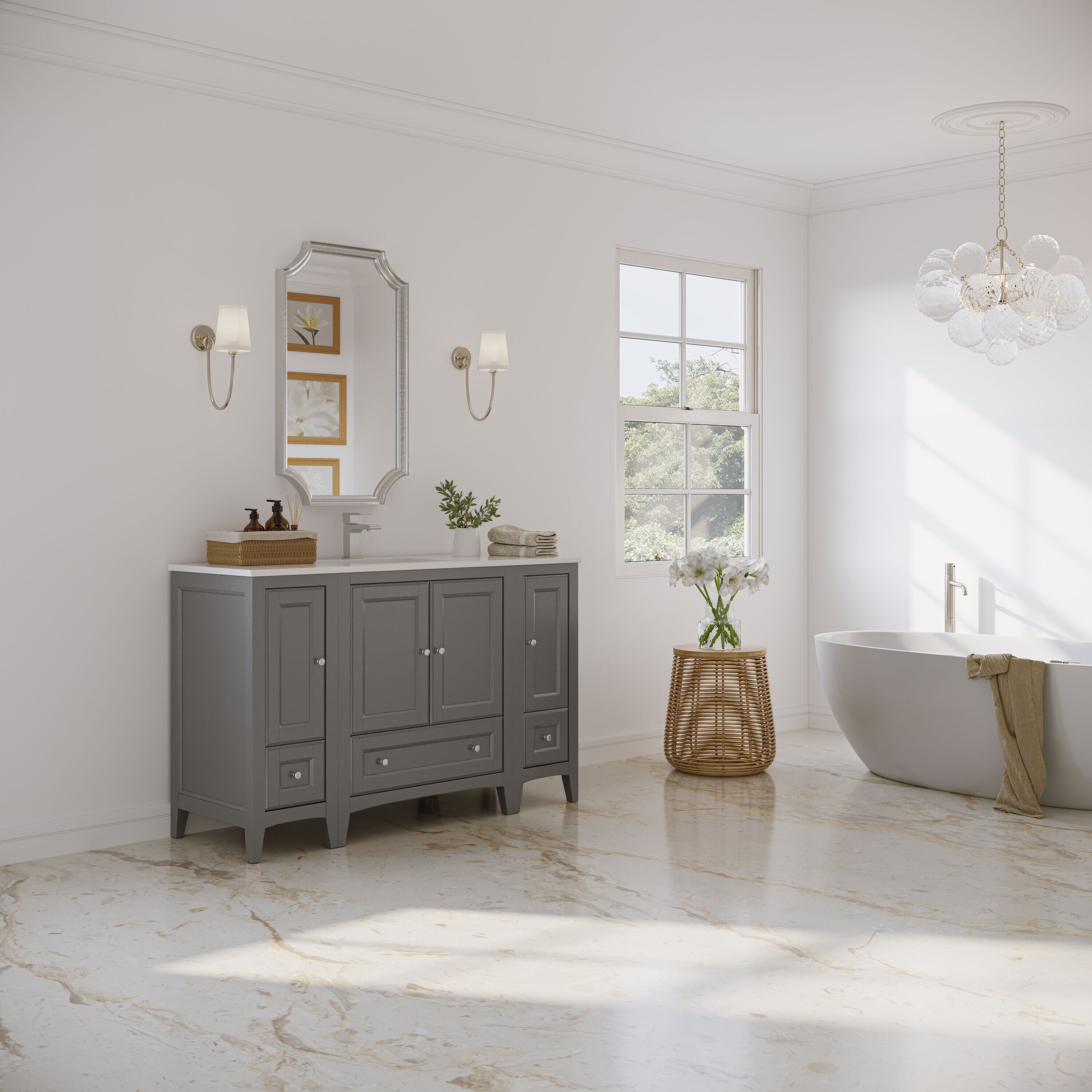 Fresca FCB20-123012GR-CWH-U Bath-Vanity-Combo - View #5