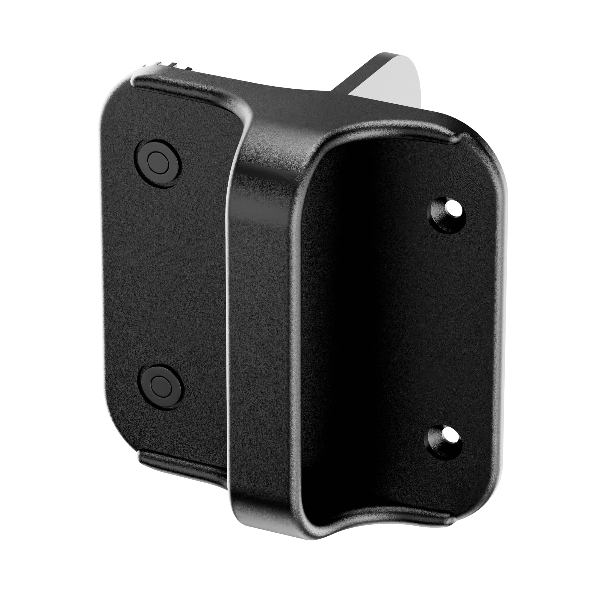 Lukvuzo  4-1/2 in Black Nylon Polymer Gate Handle Stopper with Bumper for Wood Vinyl Metal Gates durable home and garden accessory designed for