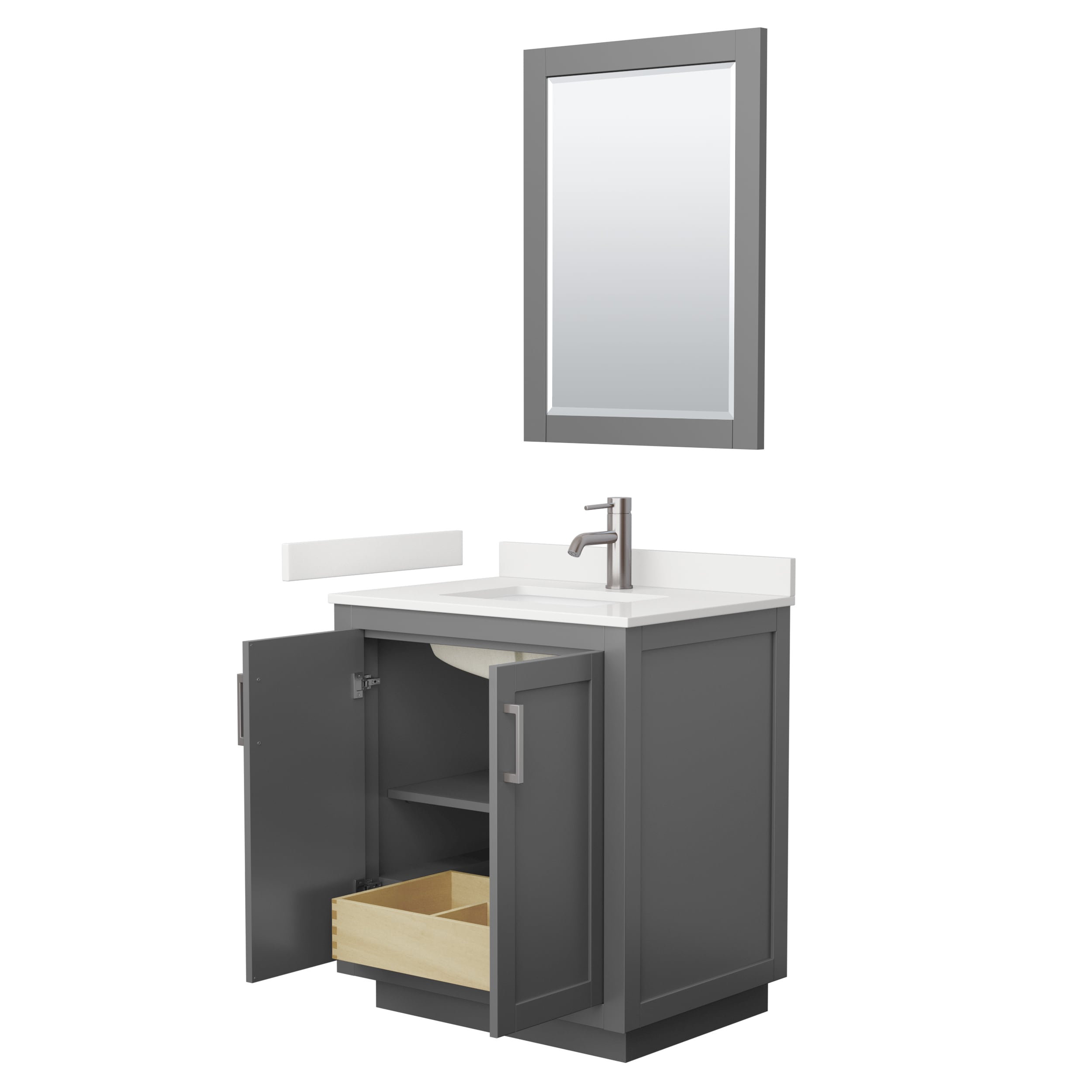 Wyndham Collection WCF292930SKGWQUNSM24 Bath-Vanity-Combo - View #3