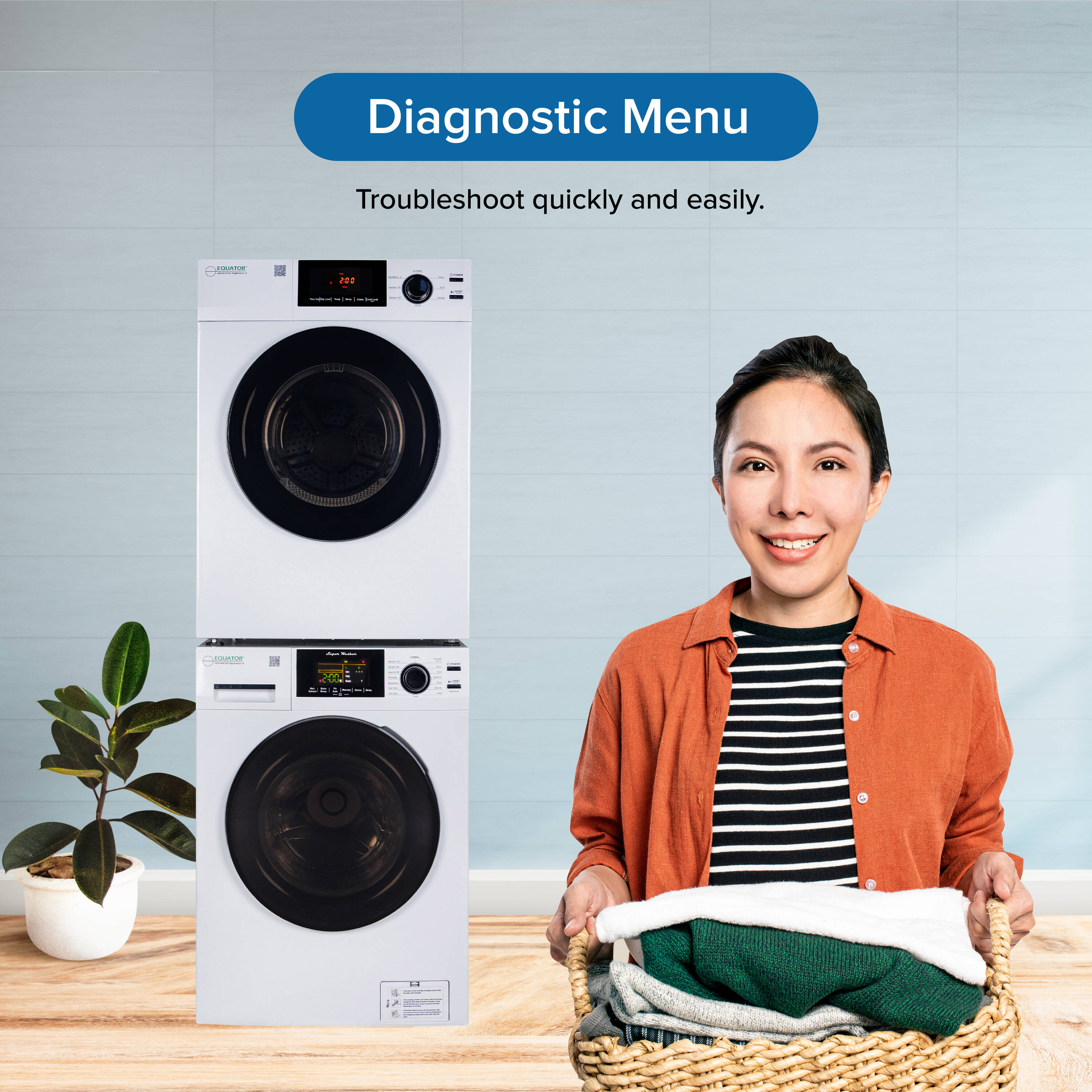 Equator Advanced Appliances EW 835 + ED 880 Combo-Washer-And-Dryer - View #11