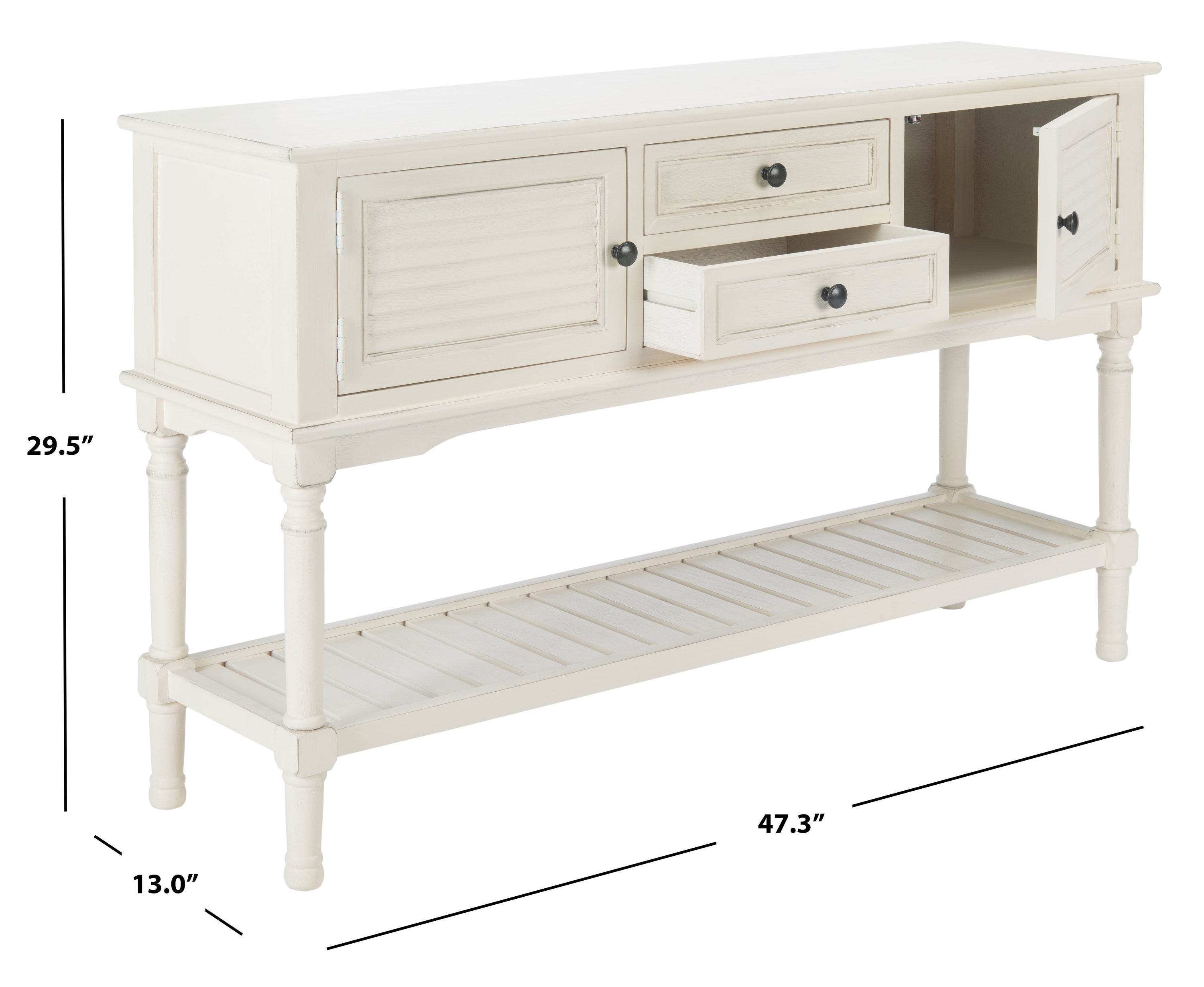 Hobby Lobby White Stone Wood Sofa Table | Baci Living Room