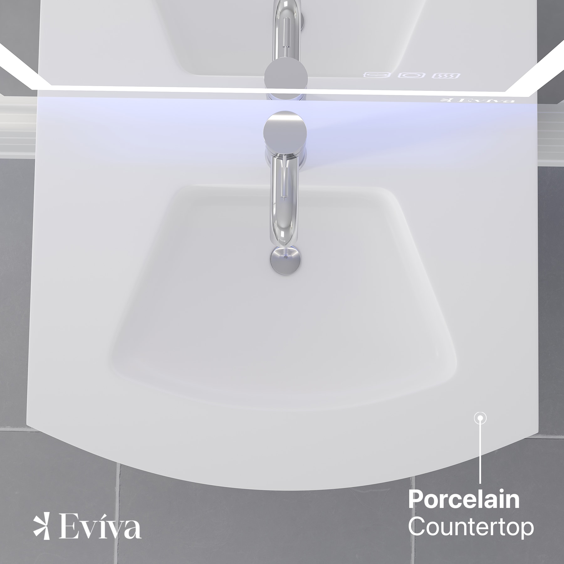 Eviva EVVN567-24GR-FS Bath-Vanity-Combo - View #5