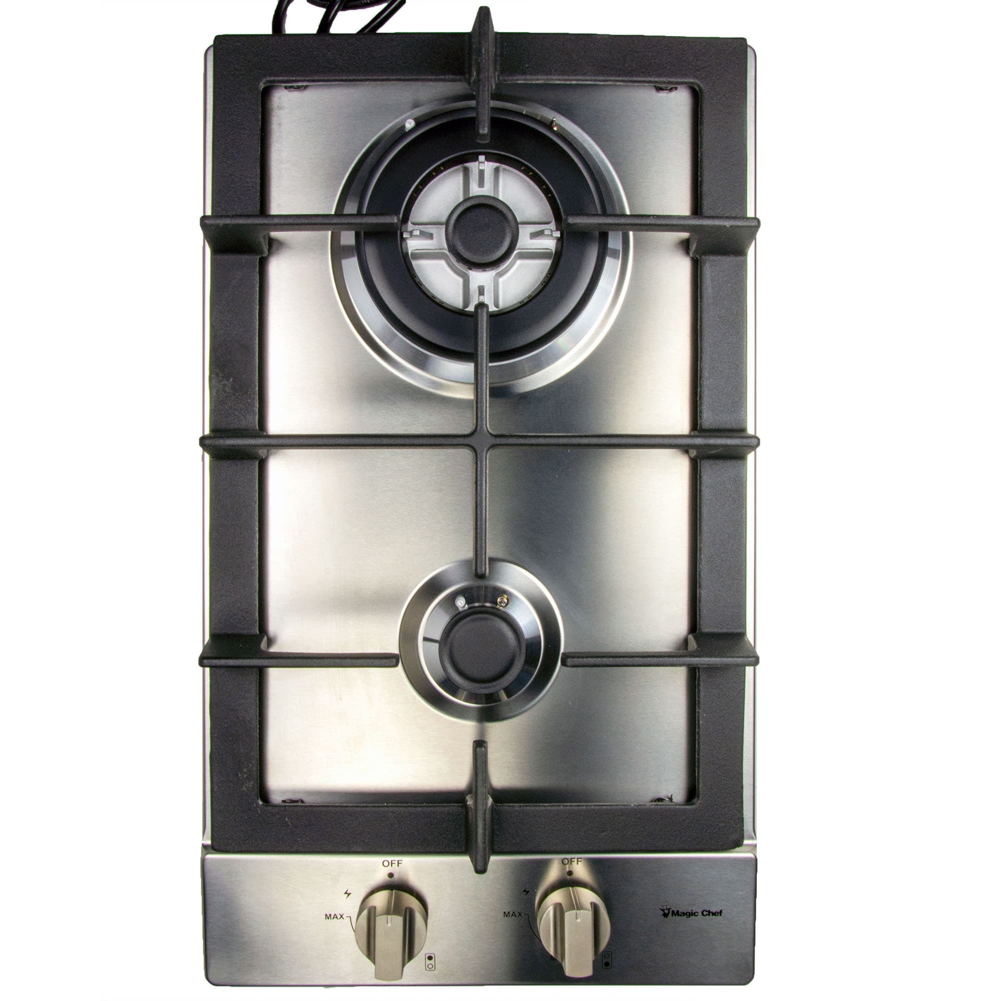 Magic Chef MCSCTG12S 12-in 2 burners Stainless steel Gas Cooktop