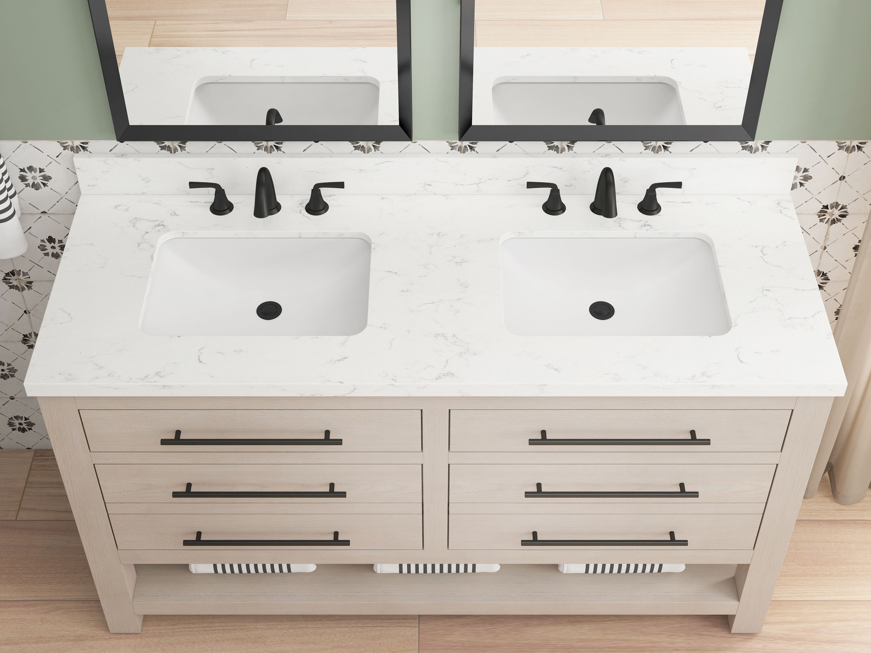 allen + roth WSLW60IFVW Bath-Vanity-Combo - View #6