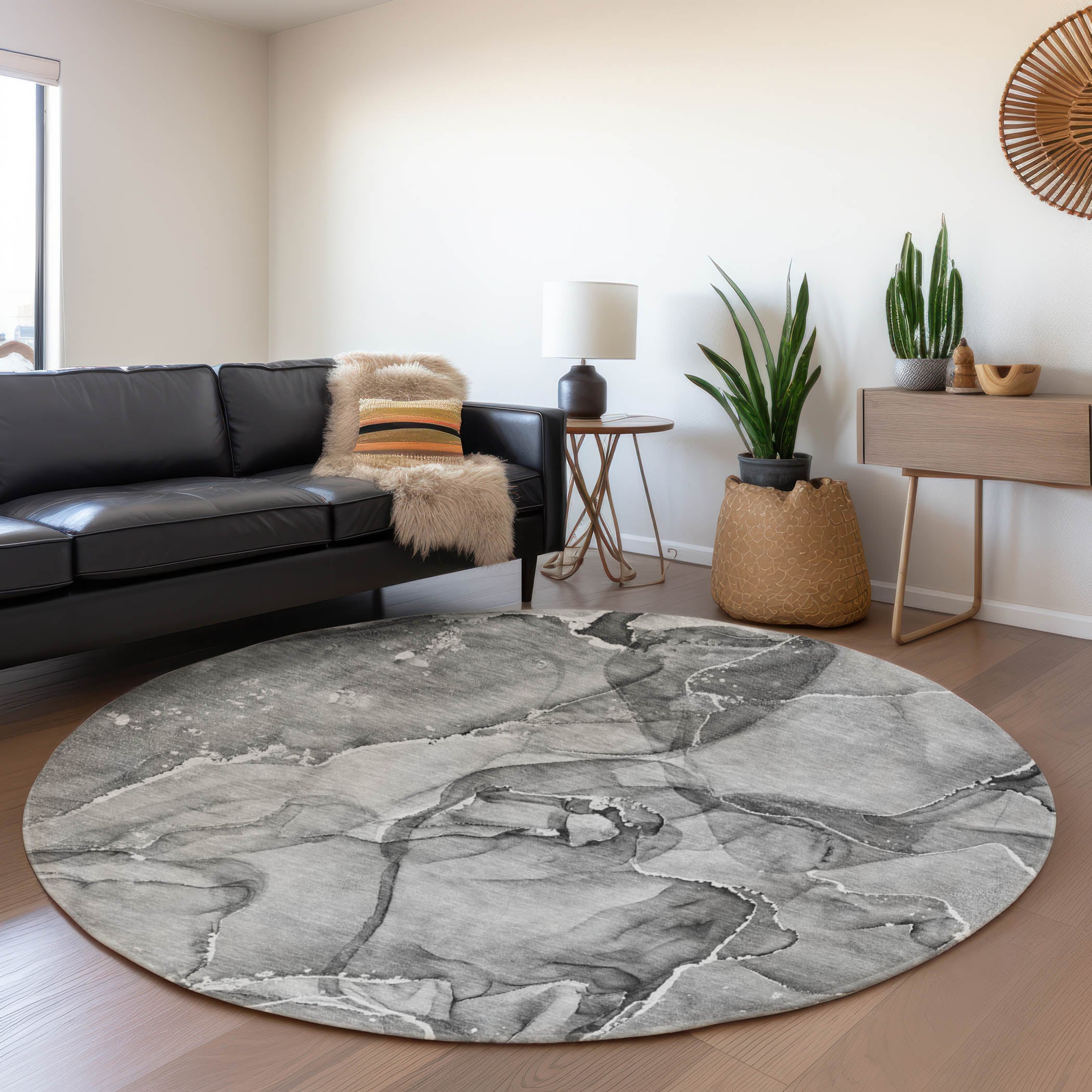 Addison Rugs AMF516BR2X8 Mayfield AMF516BR 2 x 7 (ft) Loomed Polyester Brown Rectangular Indoor Abstract Machine washable Area rug
