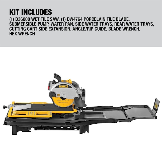 DEWALT 10-in 15-Amp Wet Tabletop Sliding Table Tile Saw DEWALT 10-in 15-Amp Wet Tabletop Sliding Table Tile Saw