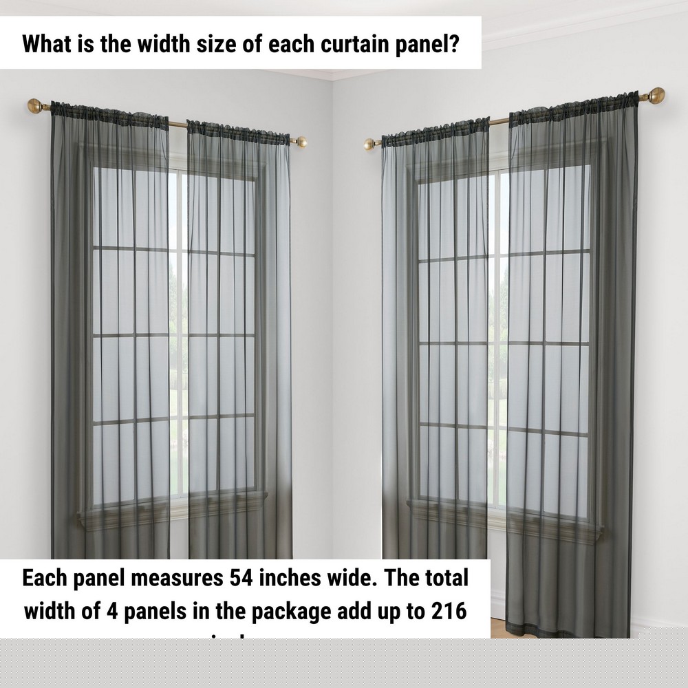 HLC.me LOWES4PACK030 curtains - View #3