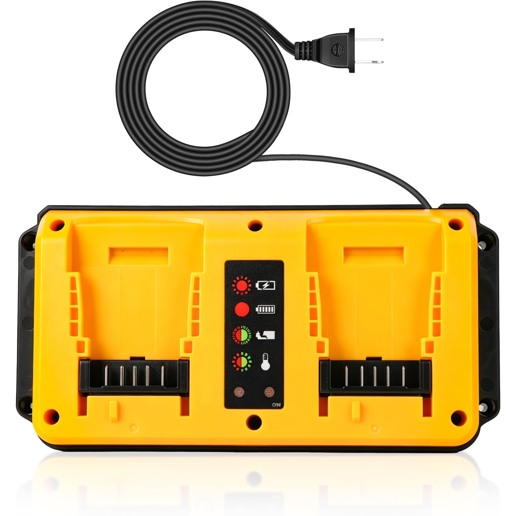 DYRCJ  Dual Port power cell Charger Replacement for Dewalt 20V 60V Max power cells Model DCB102 DCB206 DCB205 DCB204 DCB200 DCB612 DCB609