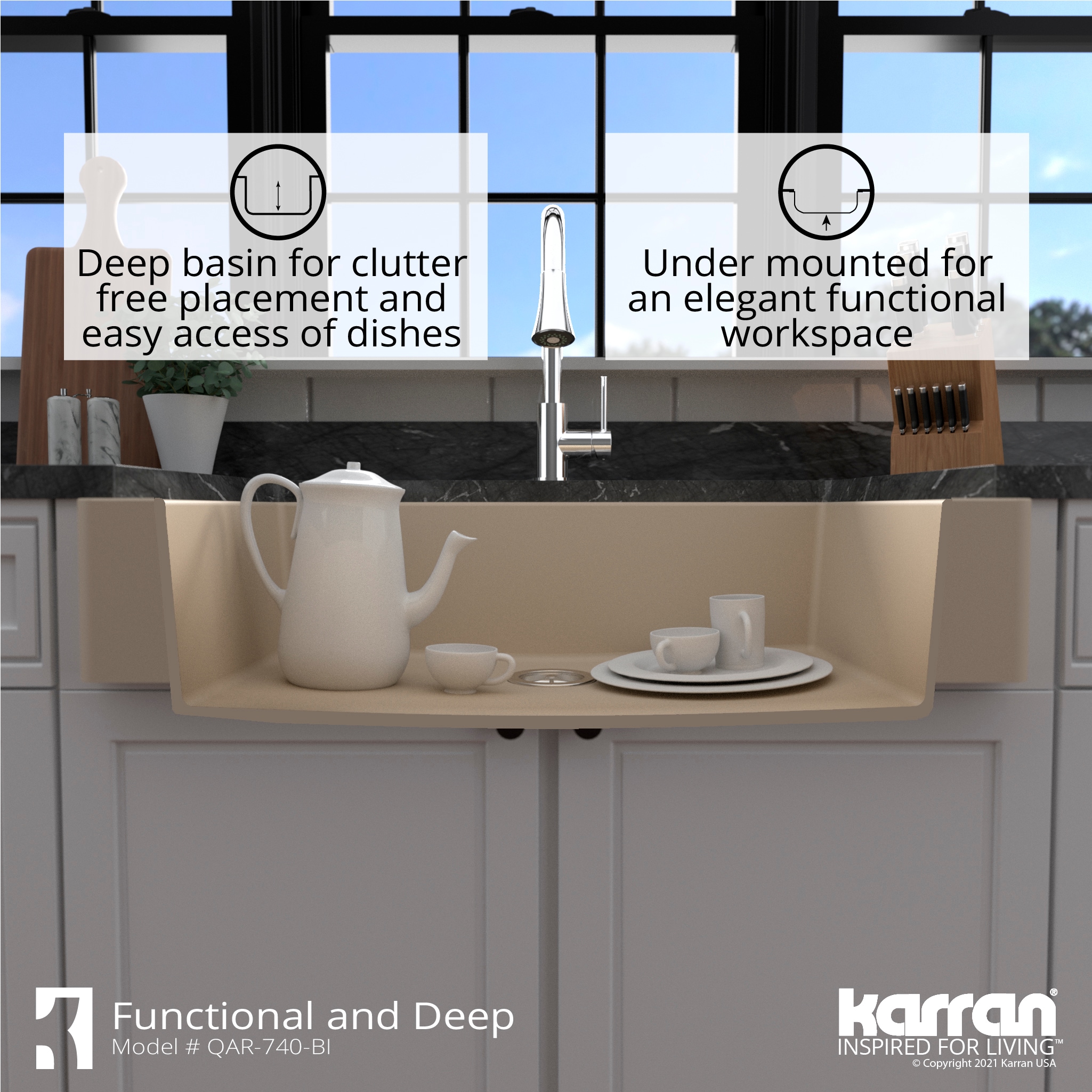 Karran QAR-740-BI Kitchen-Sinks - View #8