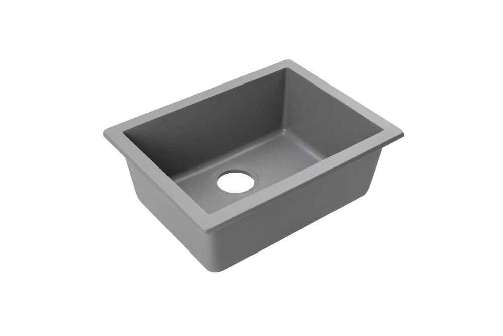 Lavello Turion Undermount 21.75-in x 16.75-in Grey Metallic Single Bowl ...