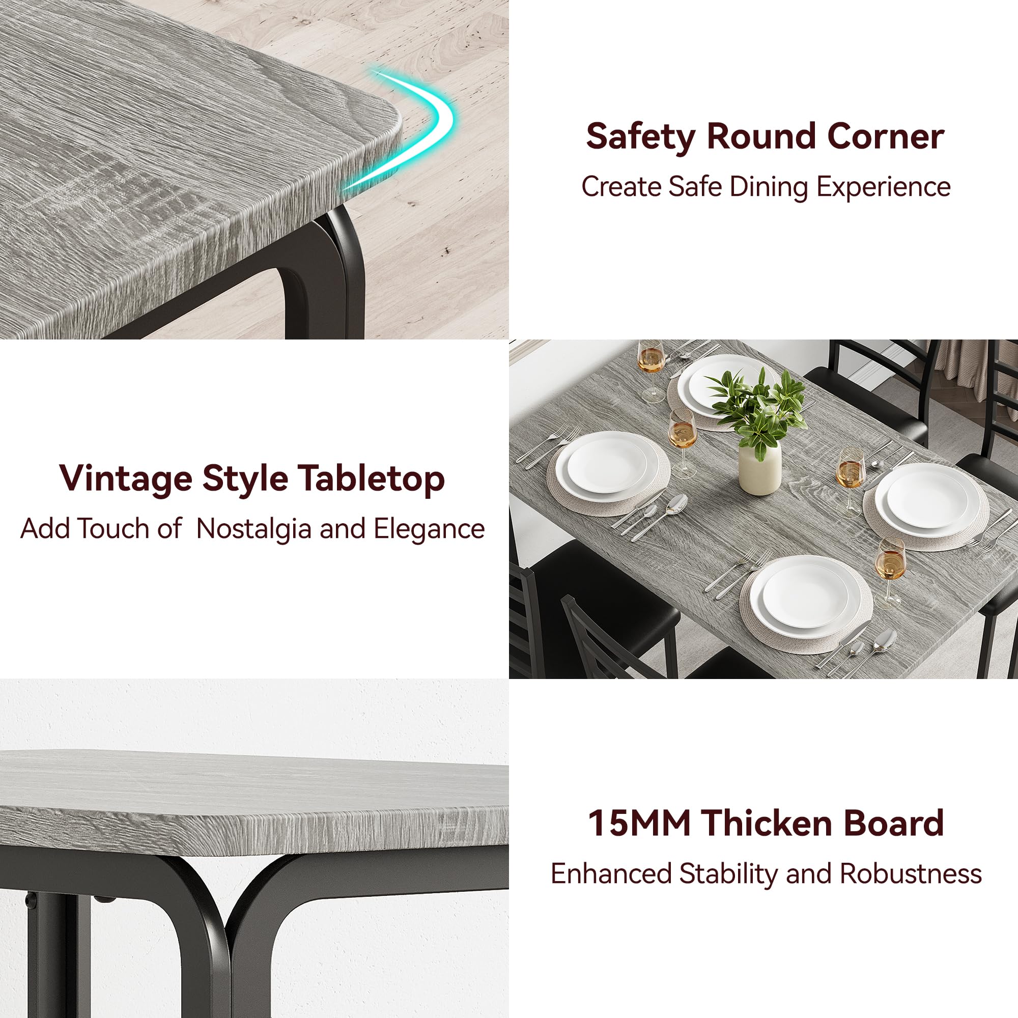 GarveeLife LSLX0330SB147 Dining-Tables - View #4