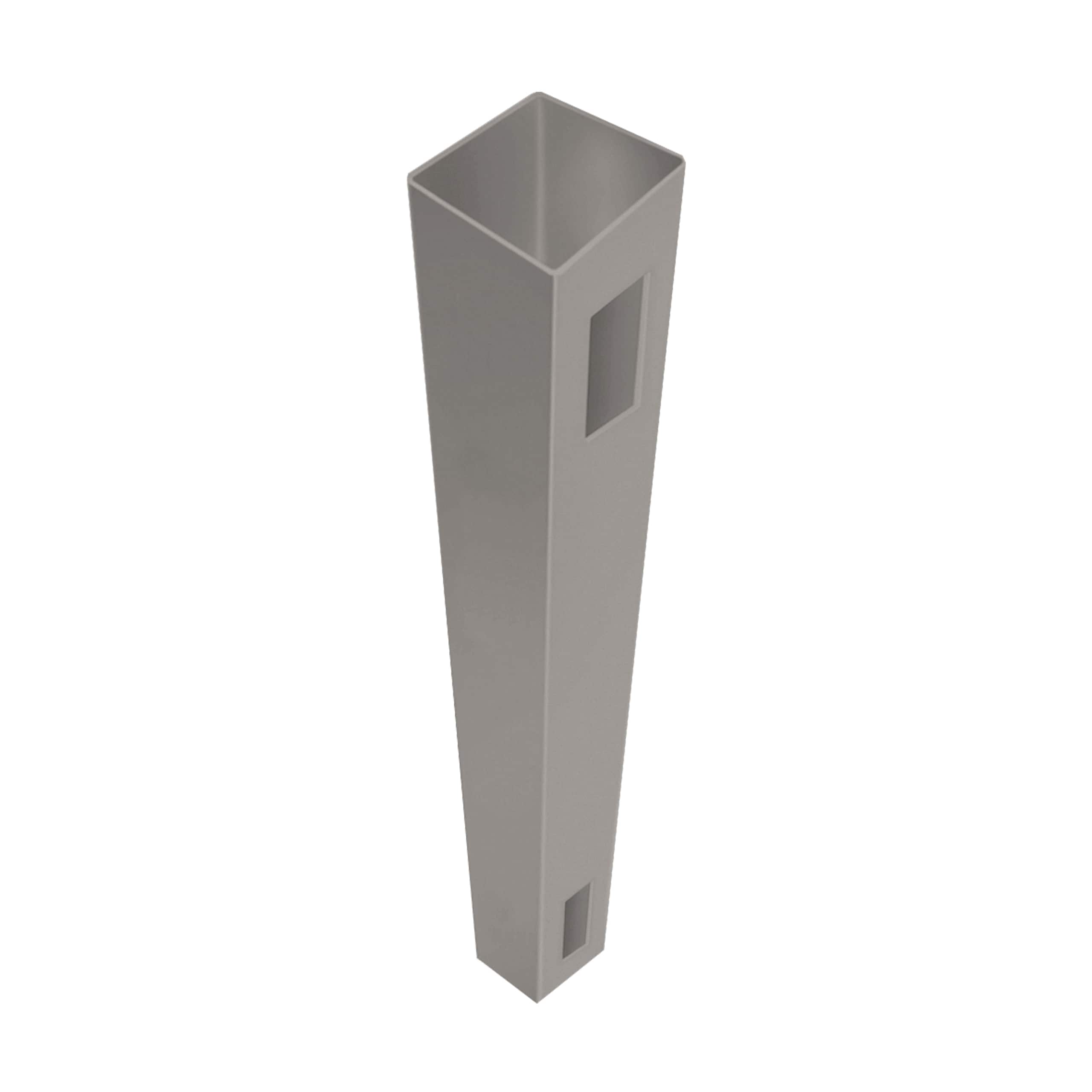 Freedom 73055089 Newbeck/Barington 9-ft H x 5-in W Gray Vinyl End Fence post (Assembled)