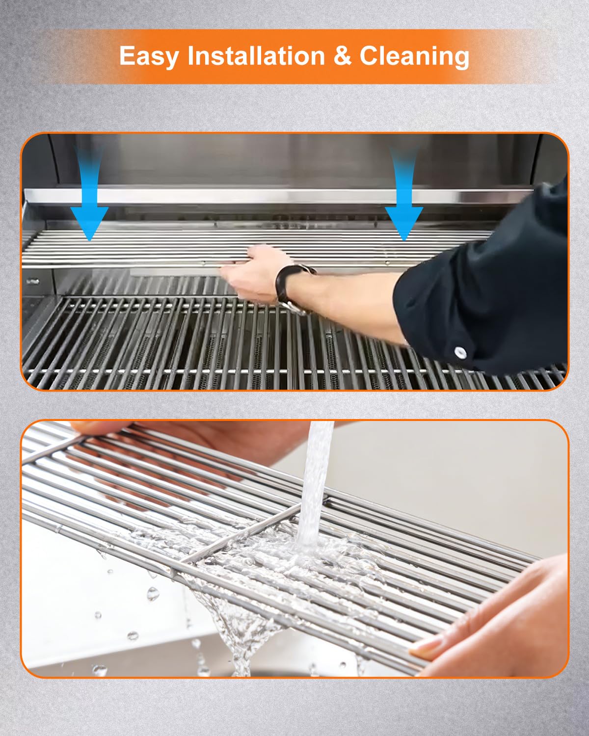 JVFCXXV LJV0712C117 Gas-Grill-Cookgrates-Warmracks - View #6