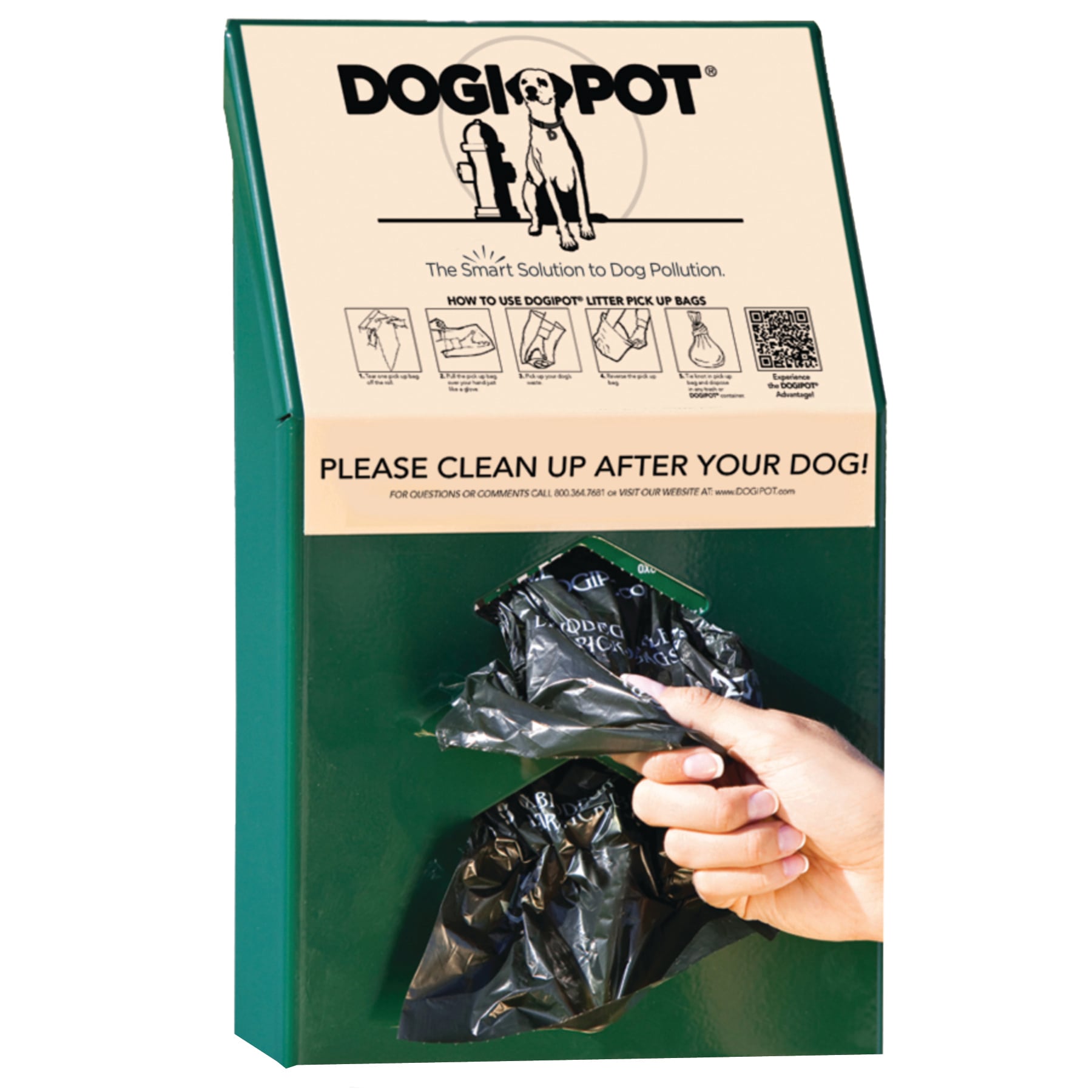 DOGIPOT 1002-2 Commercial Pet Waste Station with Bag Dispenser