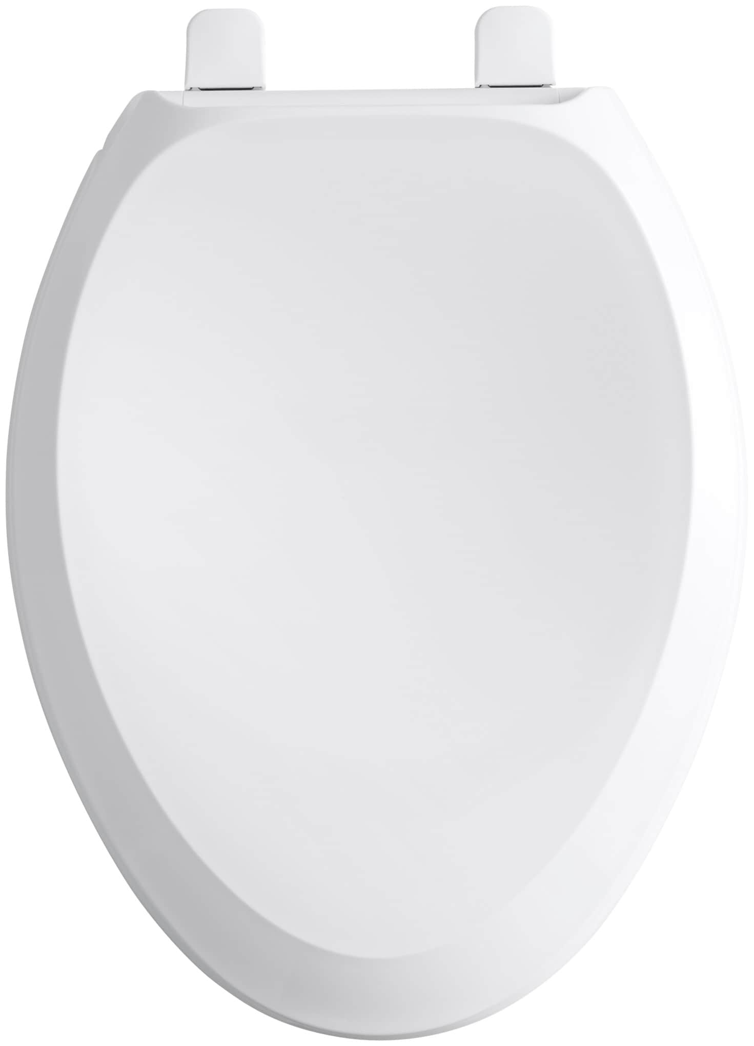 KOHLER French Curve Quiet-Close Black Elongated Slow-Close Toilet Seat ...