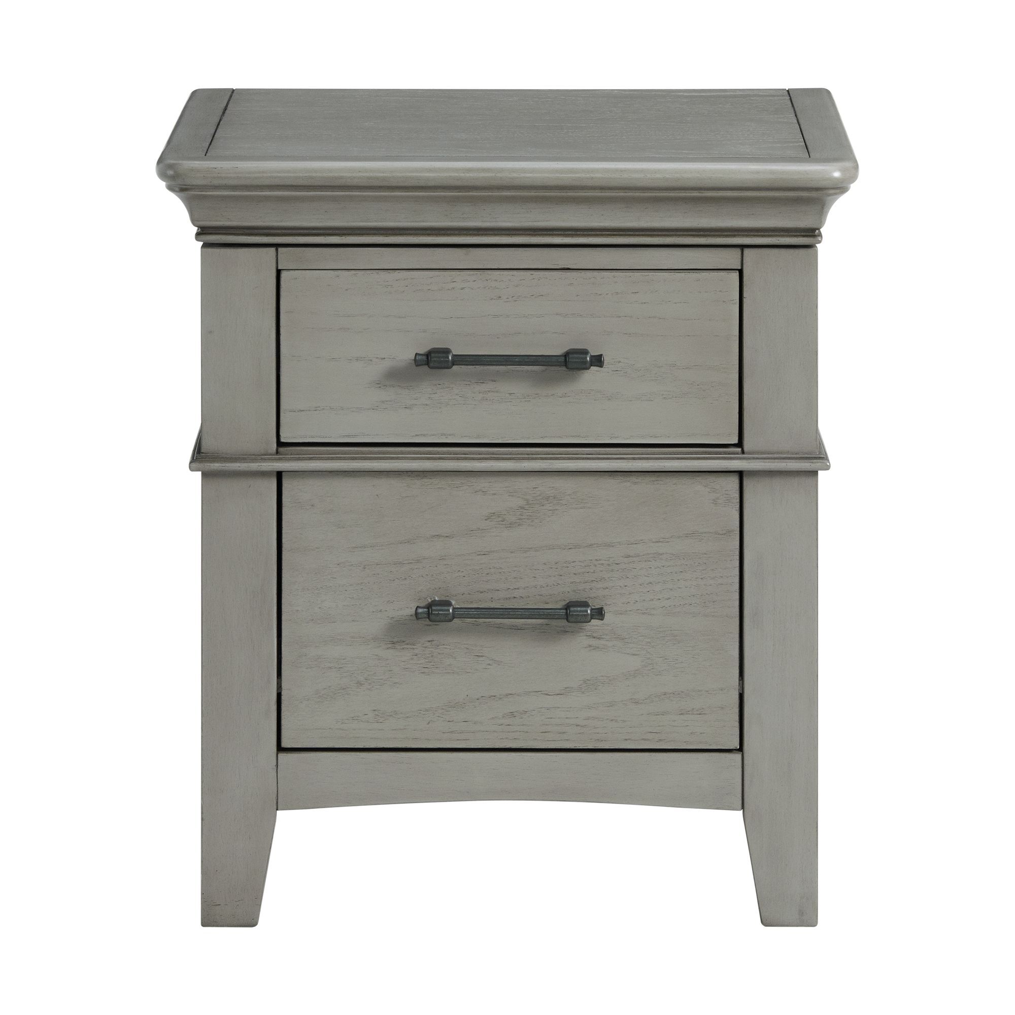 Picket House Furnishings CTCY350NSE Brennon 23-in W x 26-in H Grey Wood Veneer Modern End Table with Storage Assembly Required