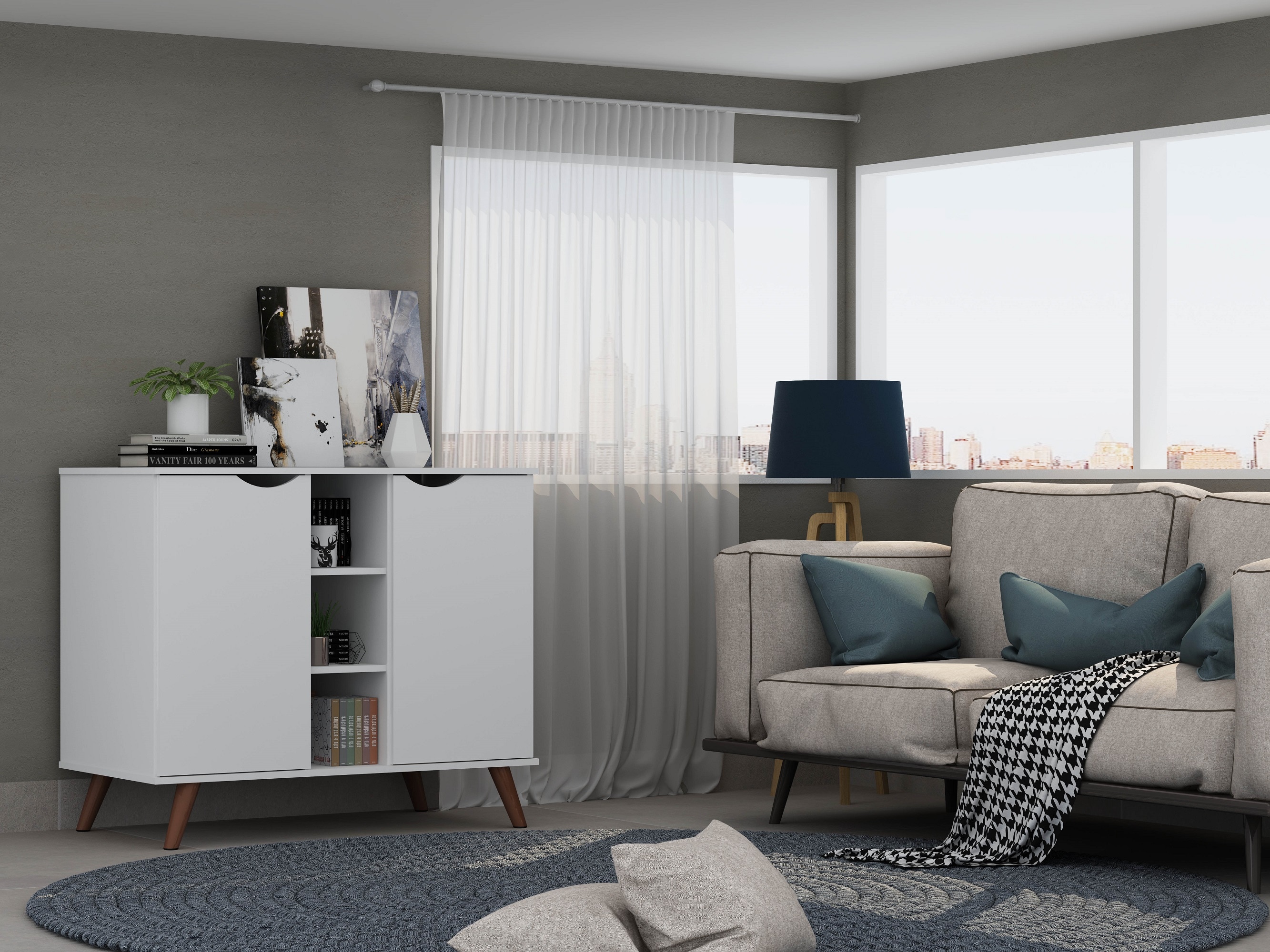 Manhattan Comfort 16PMC1 Dining-Kitchen-Storarge - View #2