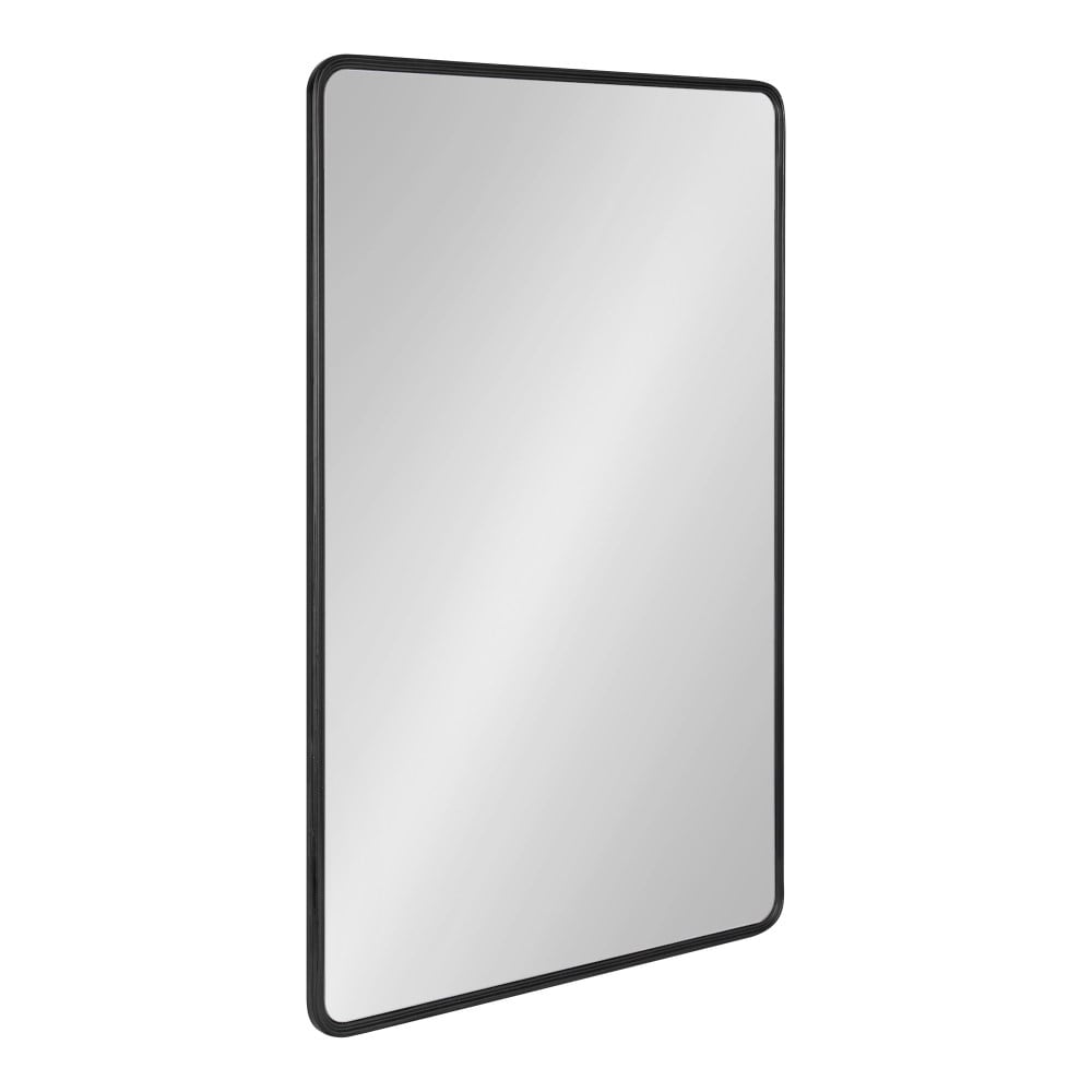 Kate and Laurel 223503 Caskill 24.00-in W x 36.00-in H Rectangle Black Framed Wall Mirror