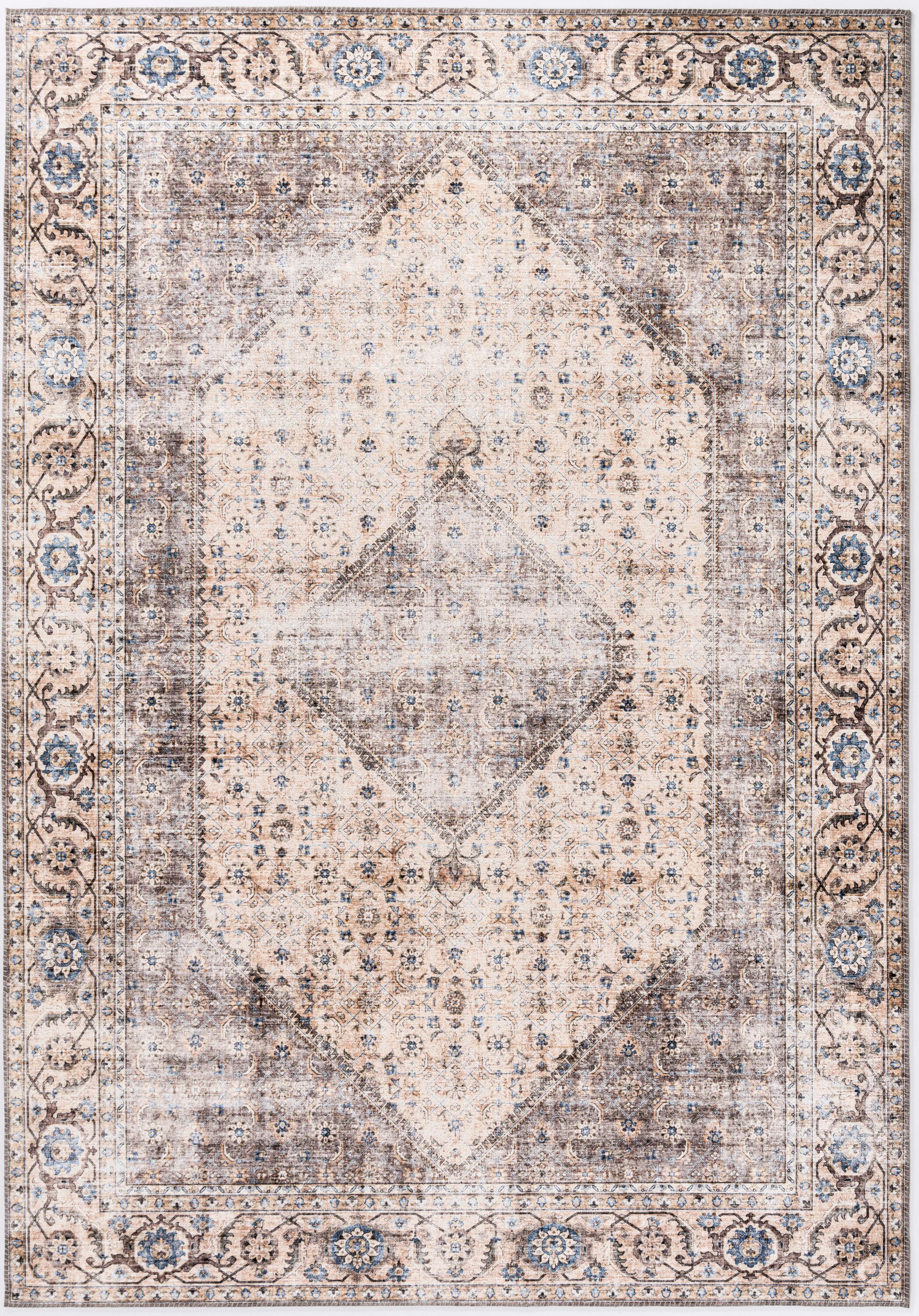 Sous-tapis Korhani, antidérapant, brun, 6 pi l. x 9 pi L.