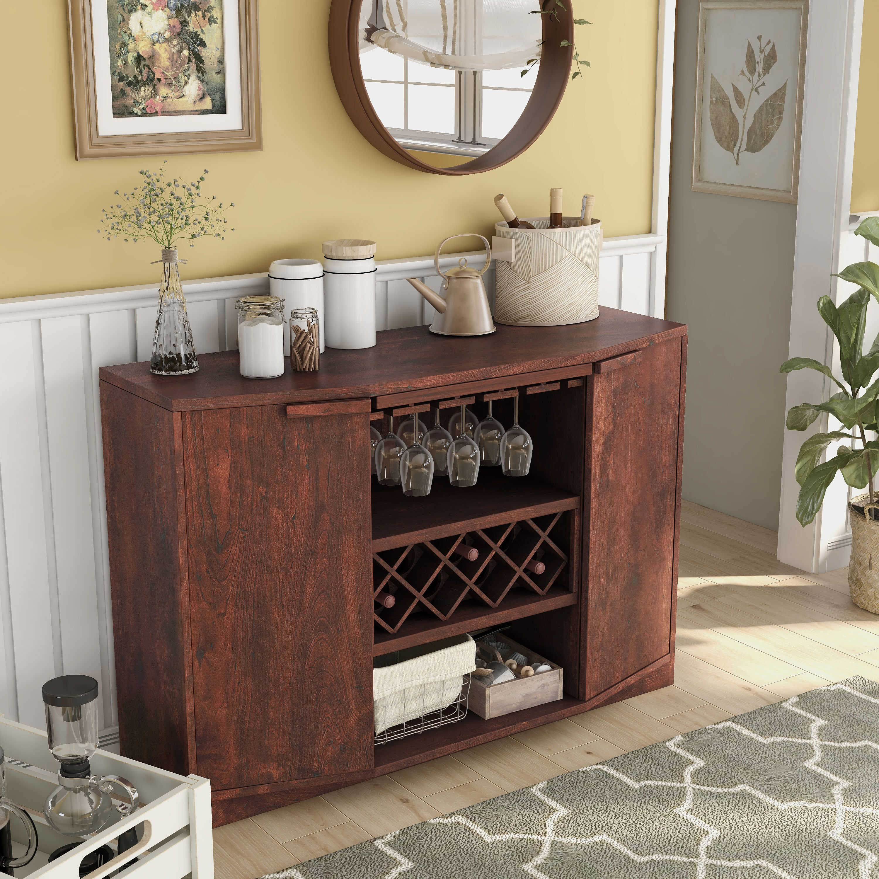 Furniture of America YNJ-1446-6 Dining-Kitchen-Storarge - View #8
