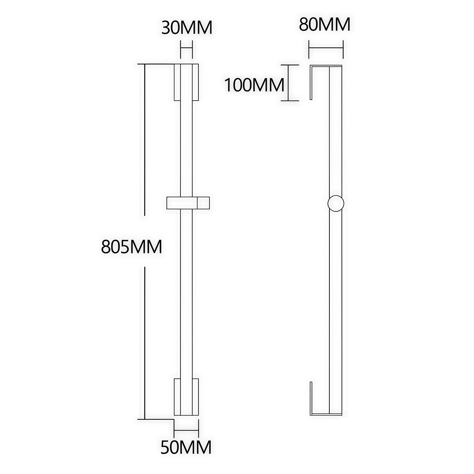 Numhew NHSEAN4217 Showerhead-Bar-Panels - View #8
