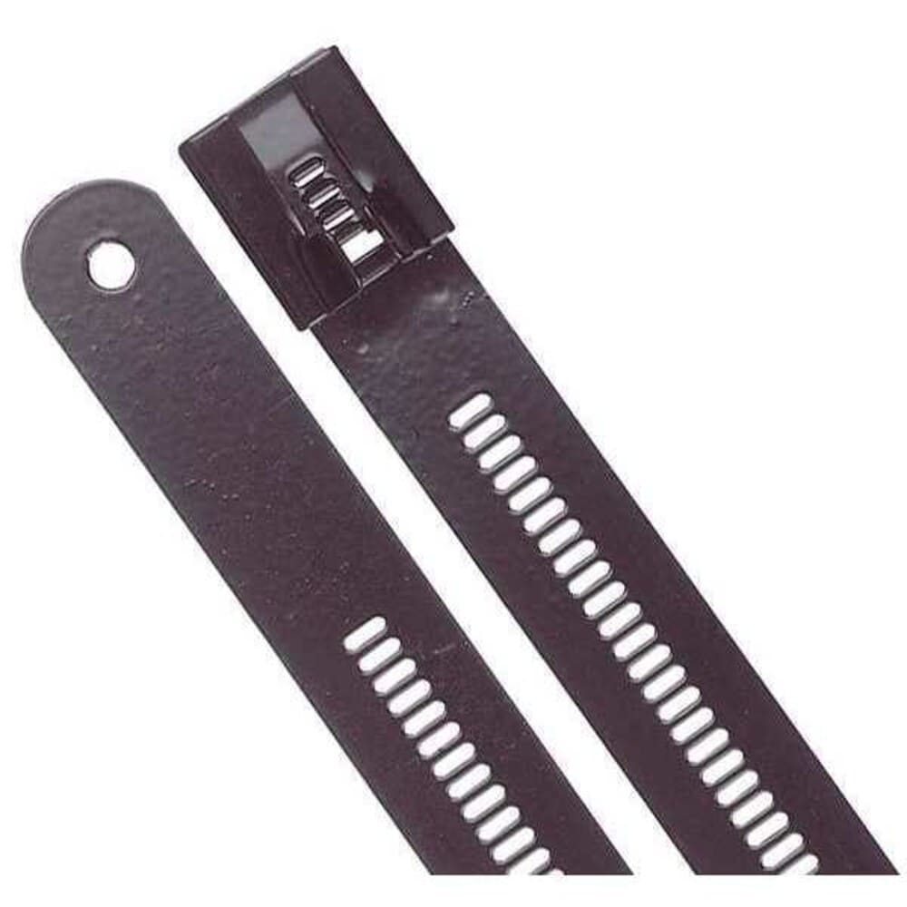 Ty-Rap  Cable Tie 12 in L 4 in Max Bundle Dia. Black 316 Stainless Steel 250 lb Strength 100 PK