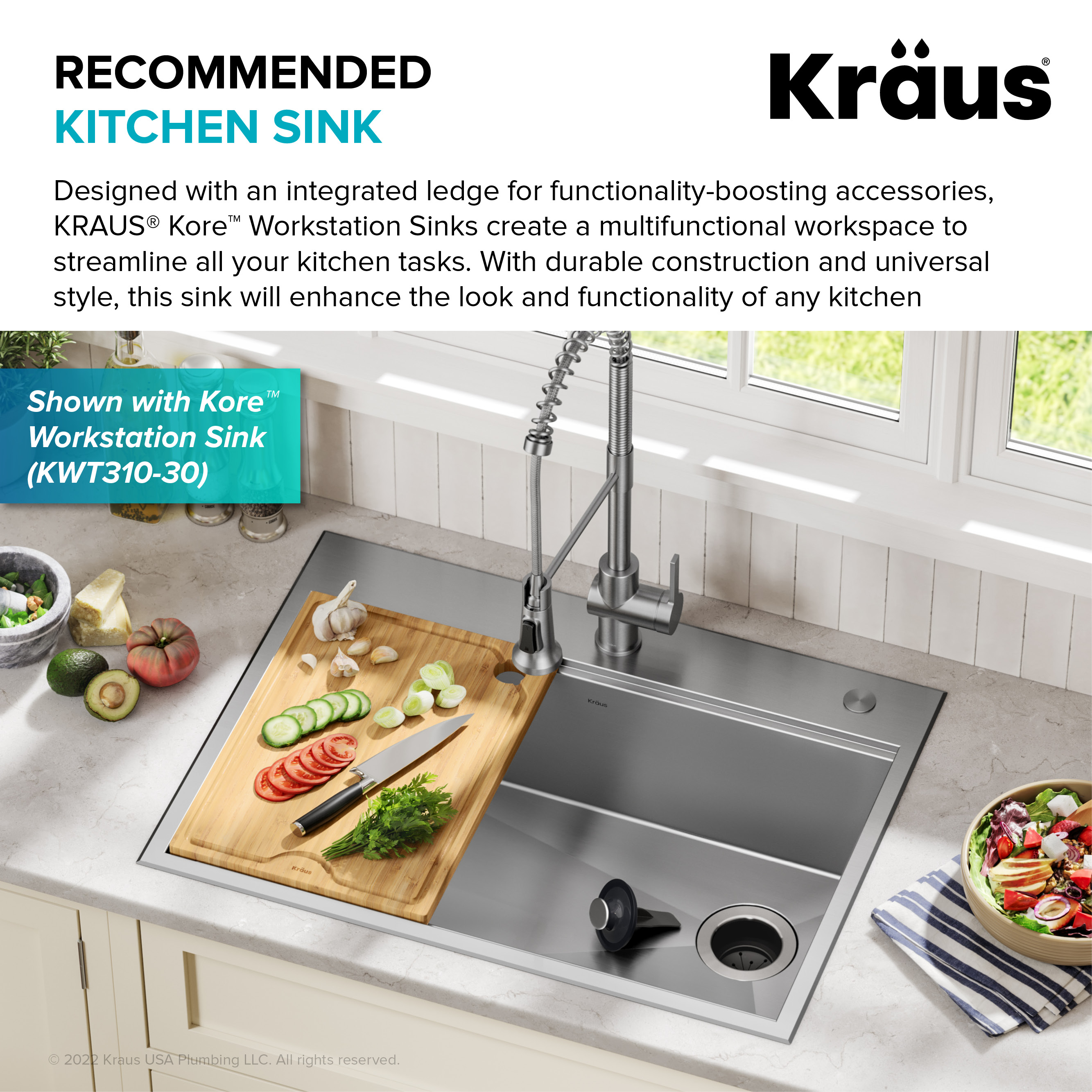 Kraus WasteGuard Corded 1/2-HP Continuous Feed Noise Insulation Garbage  Disposal in the Garbage Disposals department at