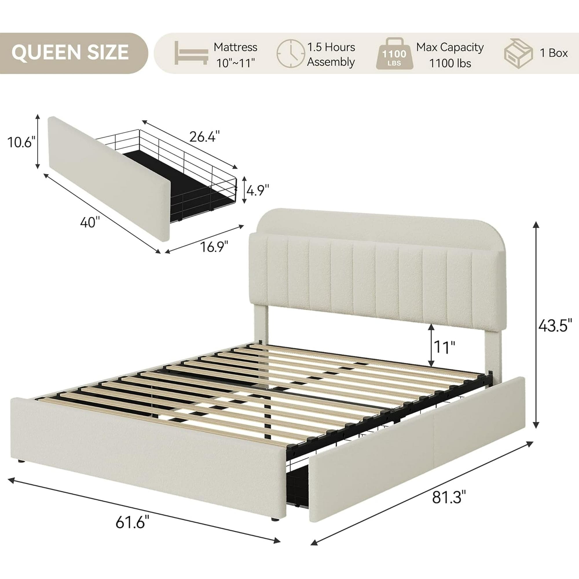Garvee LHF-BED-PHO-34A3NGSS beds - View #2