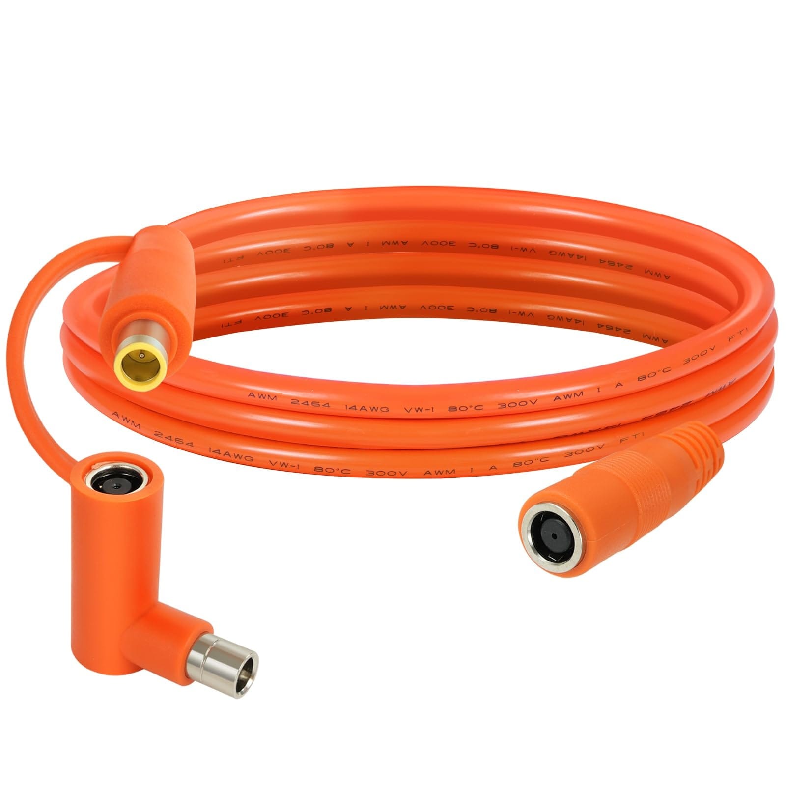 Etokfoks 5 ft 8 mm DC Extension Cable 14 AWG Tinned Copper DC7909 Male to Female with DC8020 Adapter for Solar Power Stations #LETNGU97T