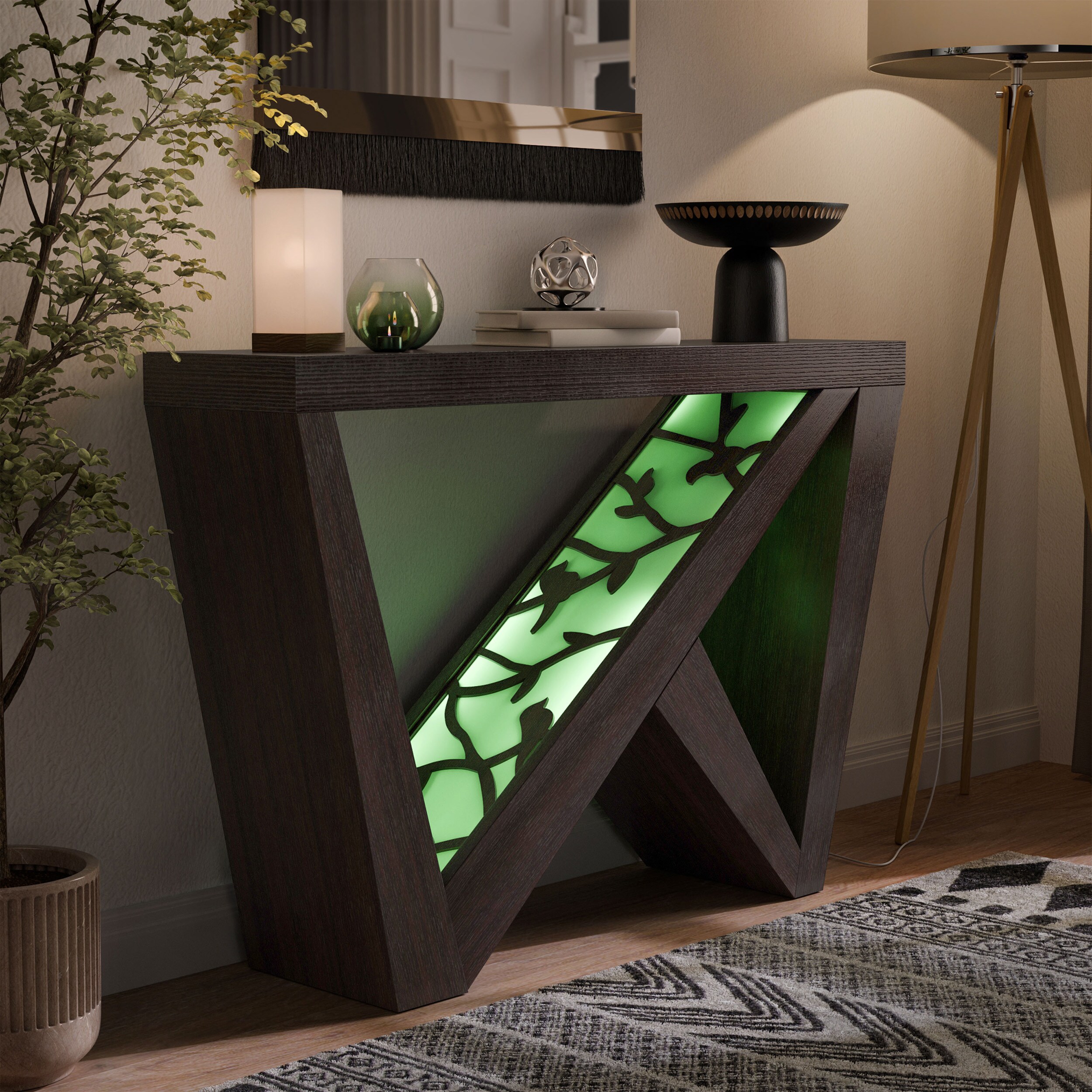 Furniture of America IDI-243278 Tara Modern Cappuccino Console table