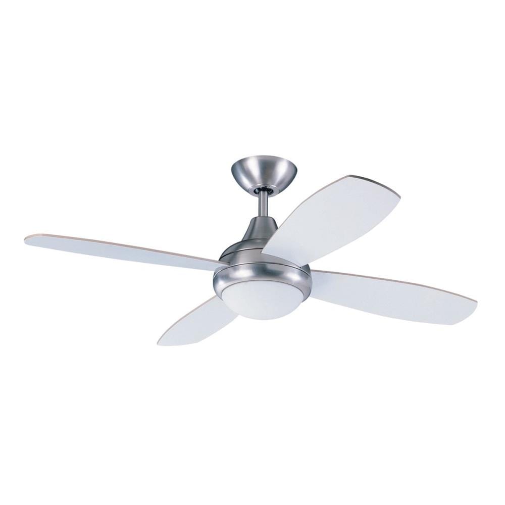 Kendal Lighting AC10842-SN Aviator 42-in Satin Nickel 78Mm Indoor Ceiling Fan with Light and Remote (4-Blade)