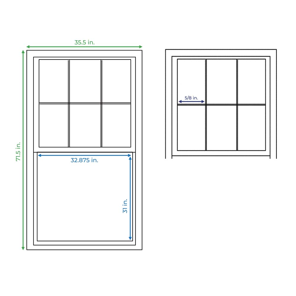 RELIABILT 719801225405105SH Single-Hung-Windows - View #5