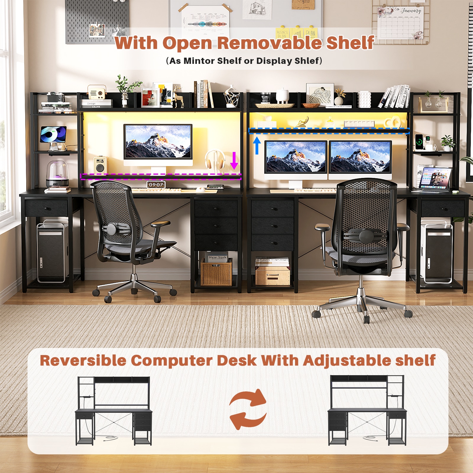 Aheaplus GJFZ02-55BC-B desks - View #6