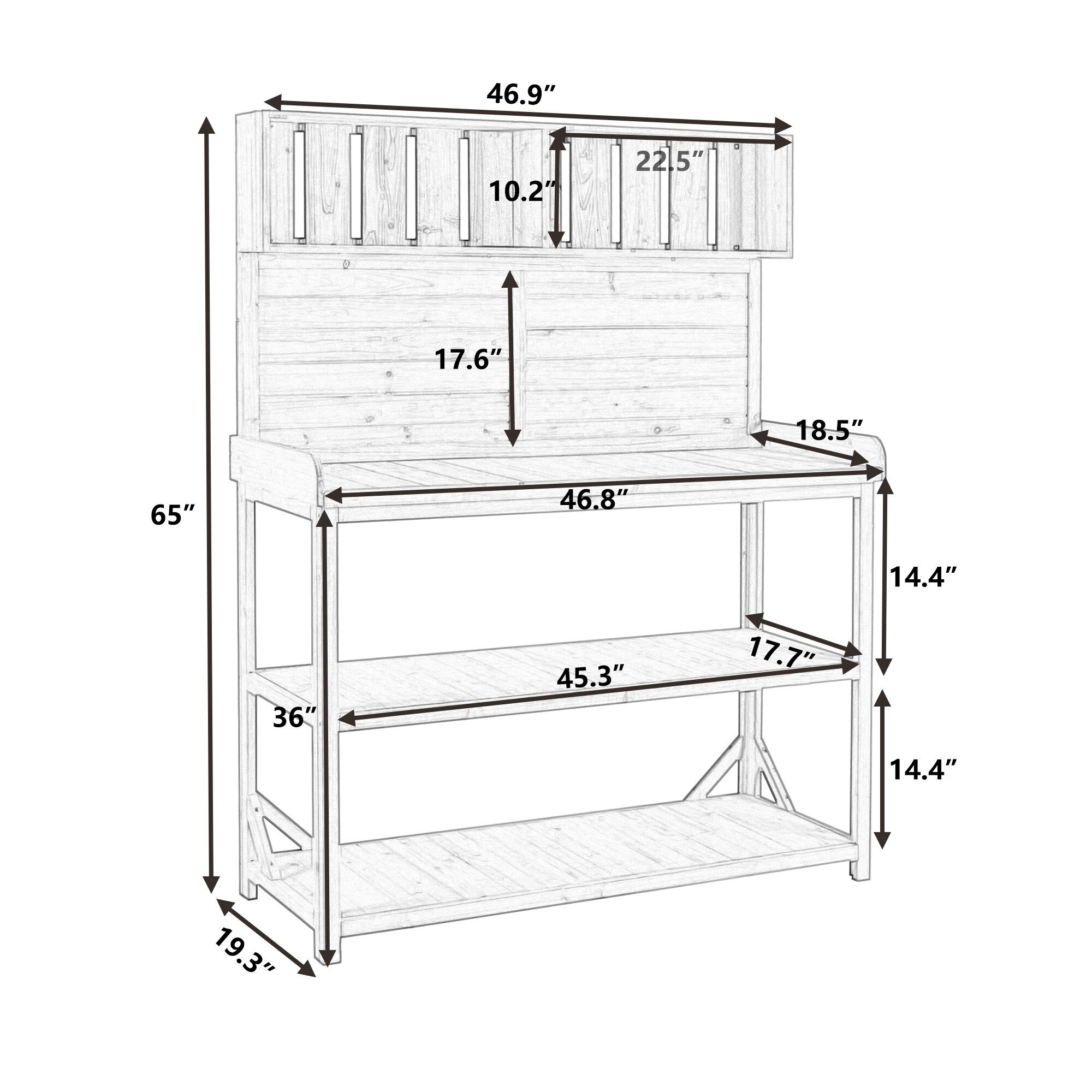 Mondawe MO-TX-1495F Potting-Benches - View #9