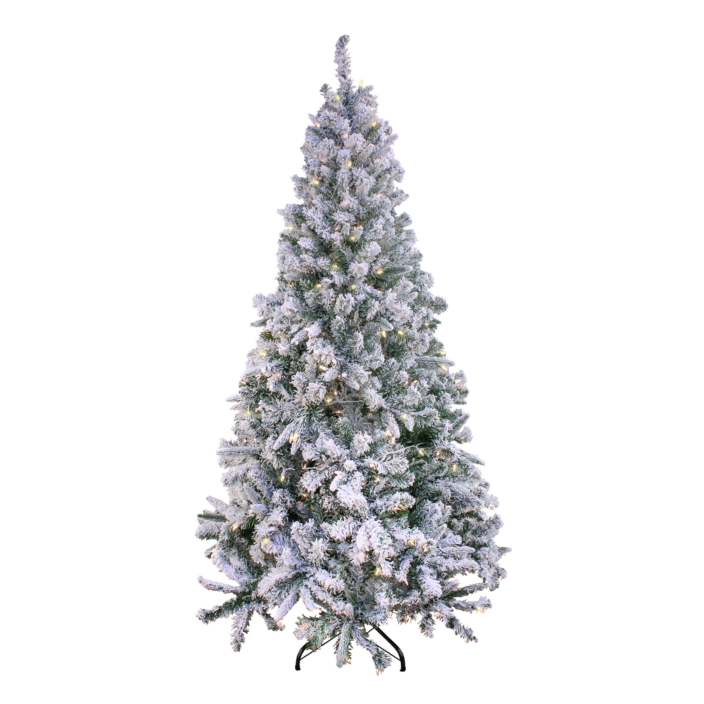 National Tree Company PEMX2-302-65F 6.5-ft Pine Pre-lit Slim Artificial Christmas Tree with Incandescent Lights