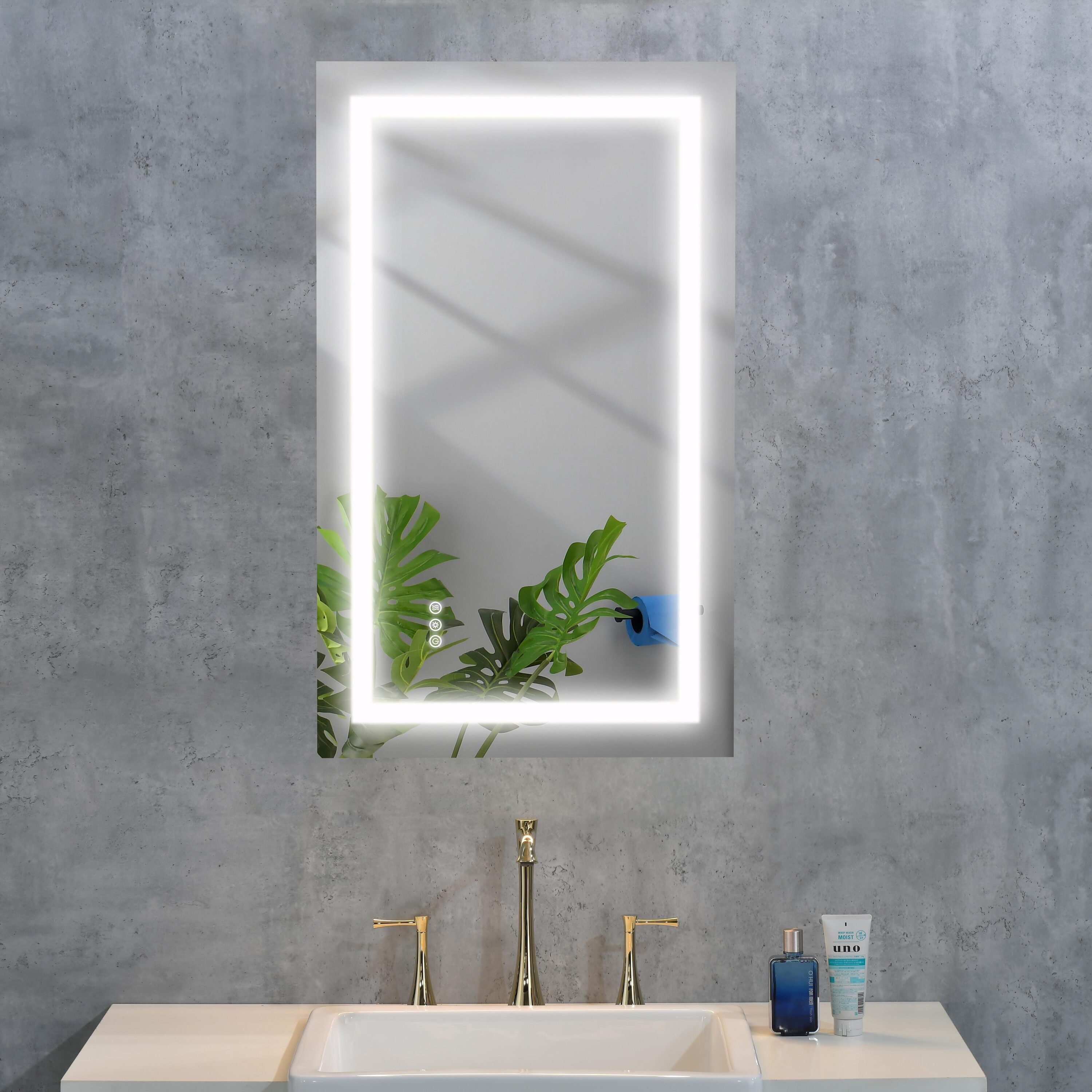 WELLFOR WA-4026-WD Framed-Bath-Mirrors - View #4