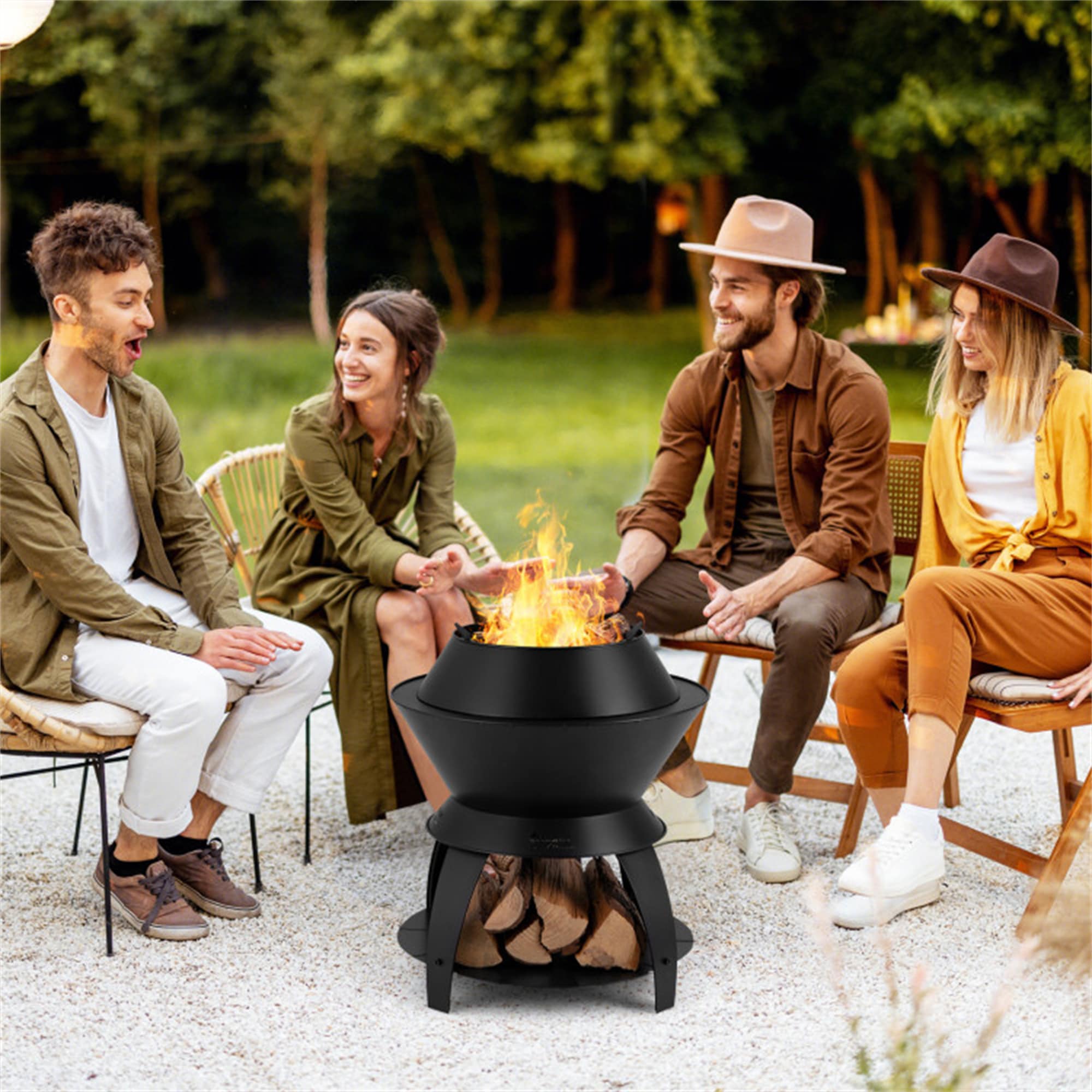 BABOOM BOM-11798DK-OR Outdoor-Woodburning-Firepits - View #3