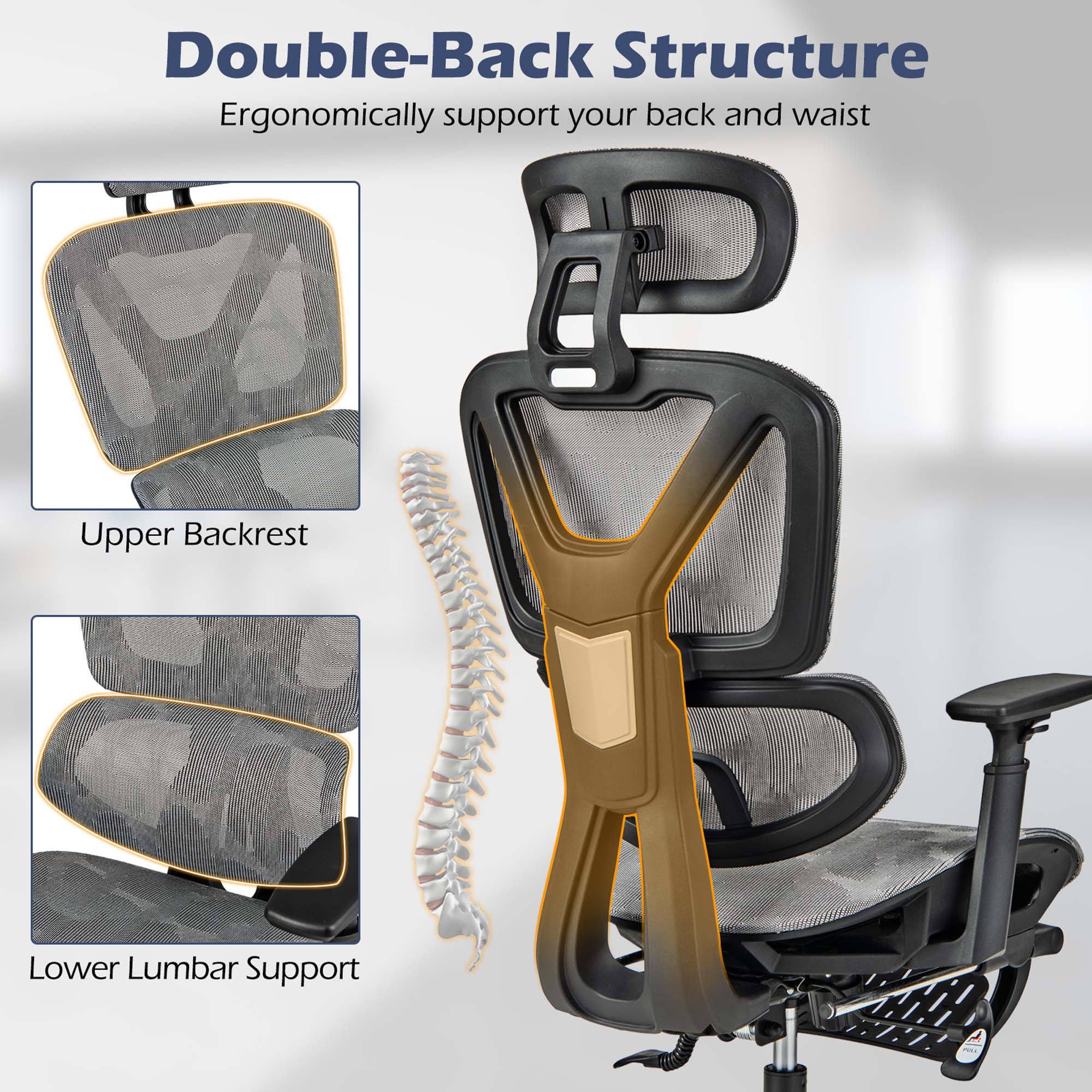 Costway HCST01707 Office-Chairs - View #7