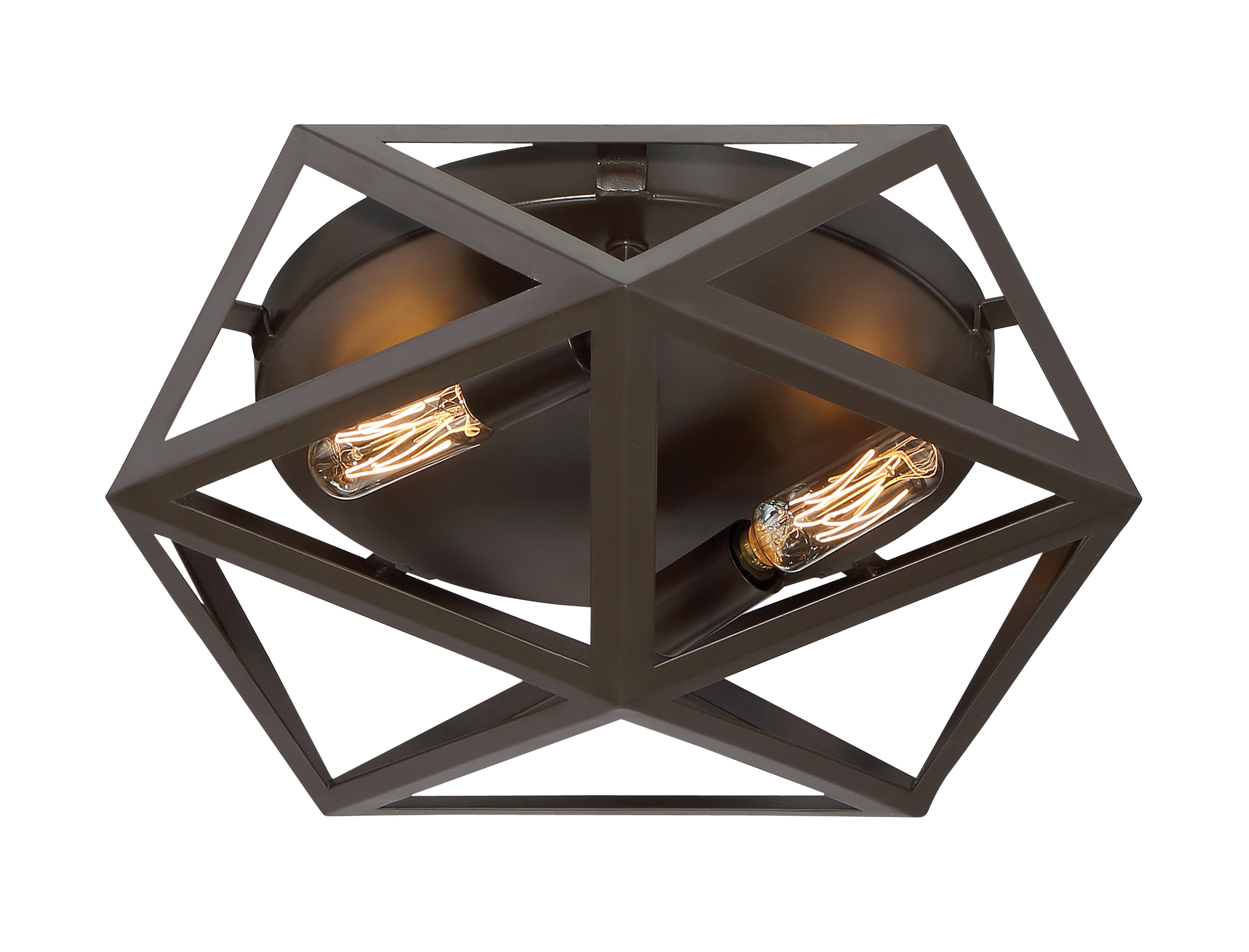 Quoizel Liberty Park 13-in Bronze Modern/Contemporary Flush Mount Light Quoizel Liberty Park 13-in Bronze Modern/Contemporary Flush Mount Light