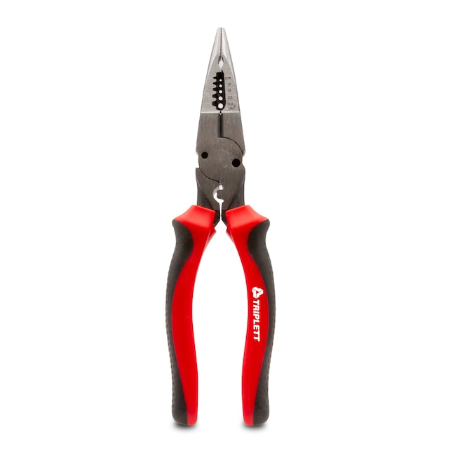 WorkPro 6-in Home Repair Long Nose Pliers with Wire Cutter
