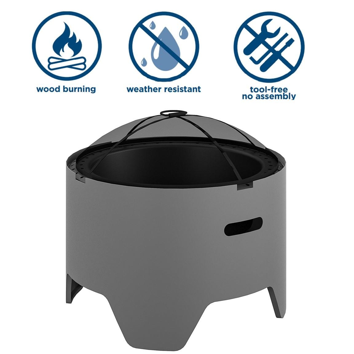 Cosco 87840GRY1E Outdoor-Woodburning-Firepits - View #4