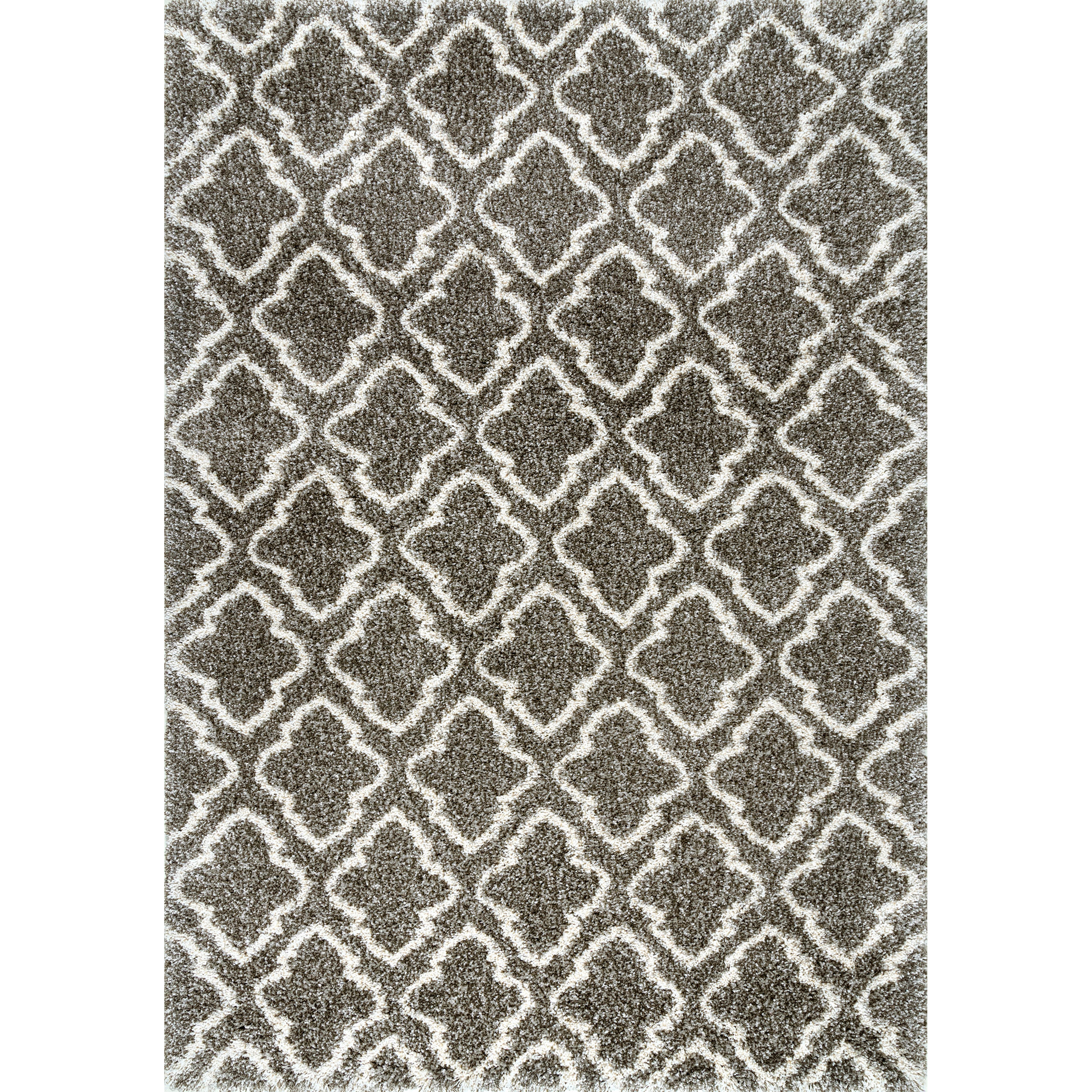 nuLOOM 5 X 8 (ft) Dark Grey Indoor Trellis Area Rug in the Rugs ...