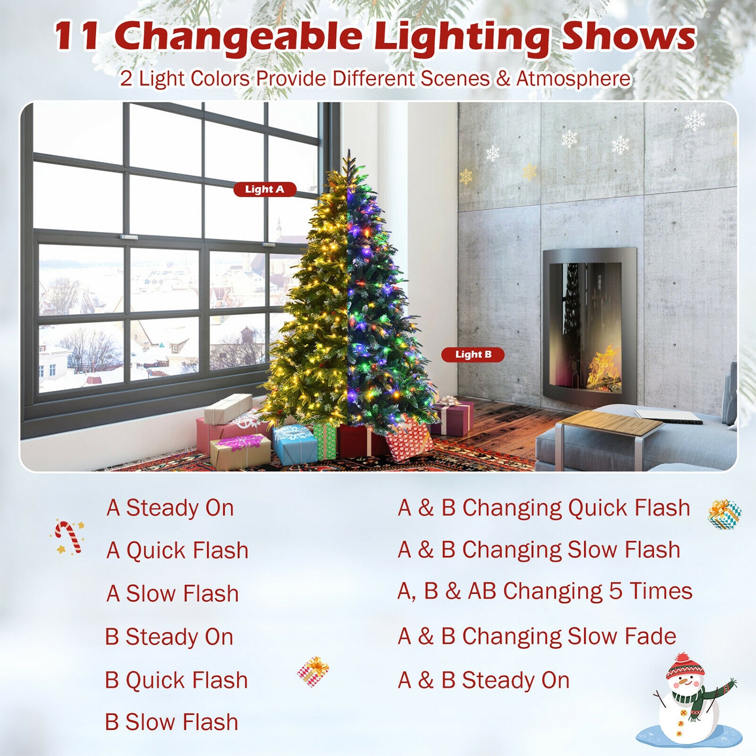 WELLFOR CM-HWY-23601US Artificial-Christmas-Trees - View #7